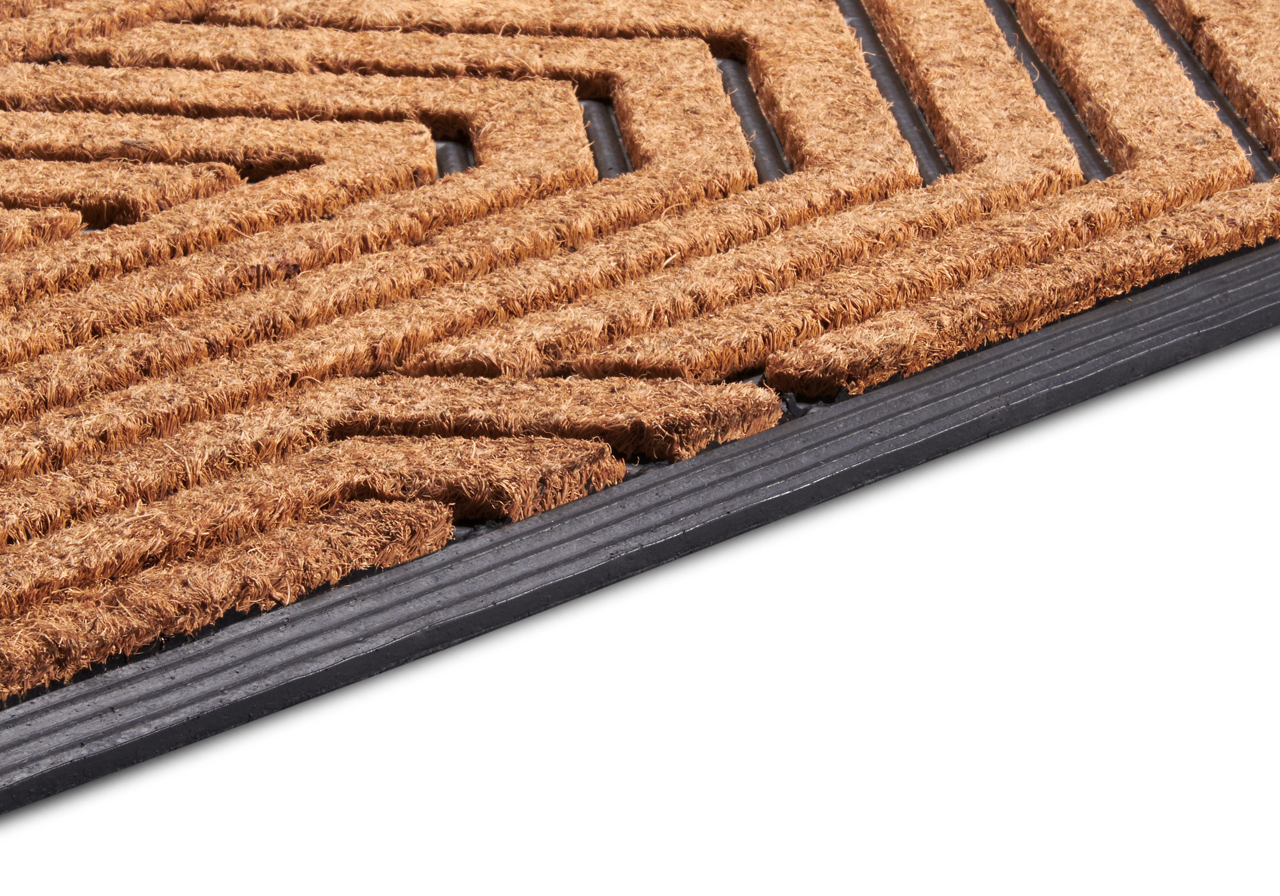 HANSE Home Mat Mix Mats Gummi Kokos Labyrinth, deurmat Slijtvast, onderhoudsvriendelijk, robuust, weerbestendig, UV-bestendig