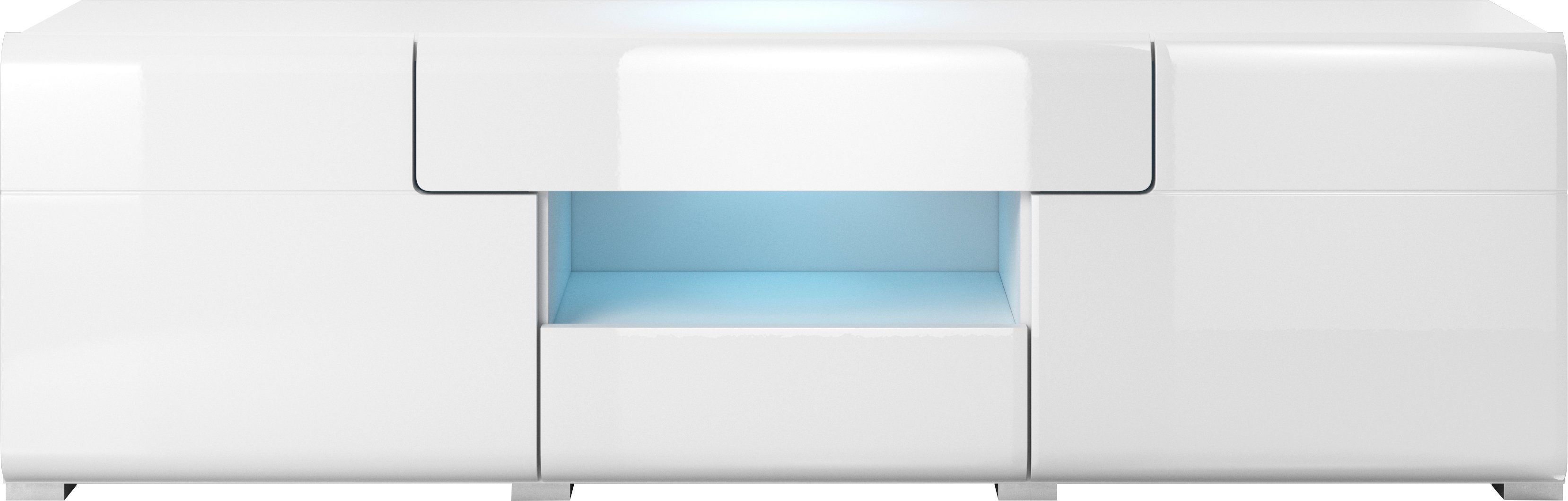 INOSIGN Tv-meubel Toledo, breedte 159 cm, modieuze TV-kast met decoratief freeswerk
