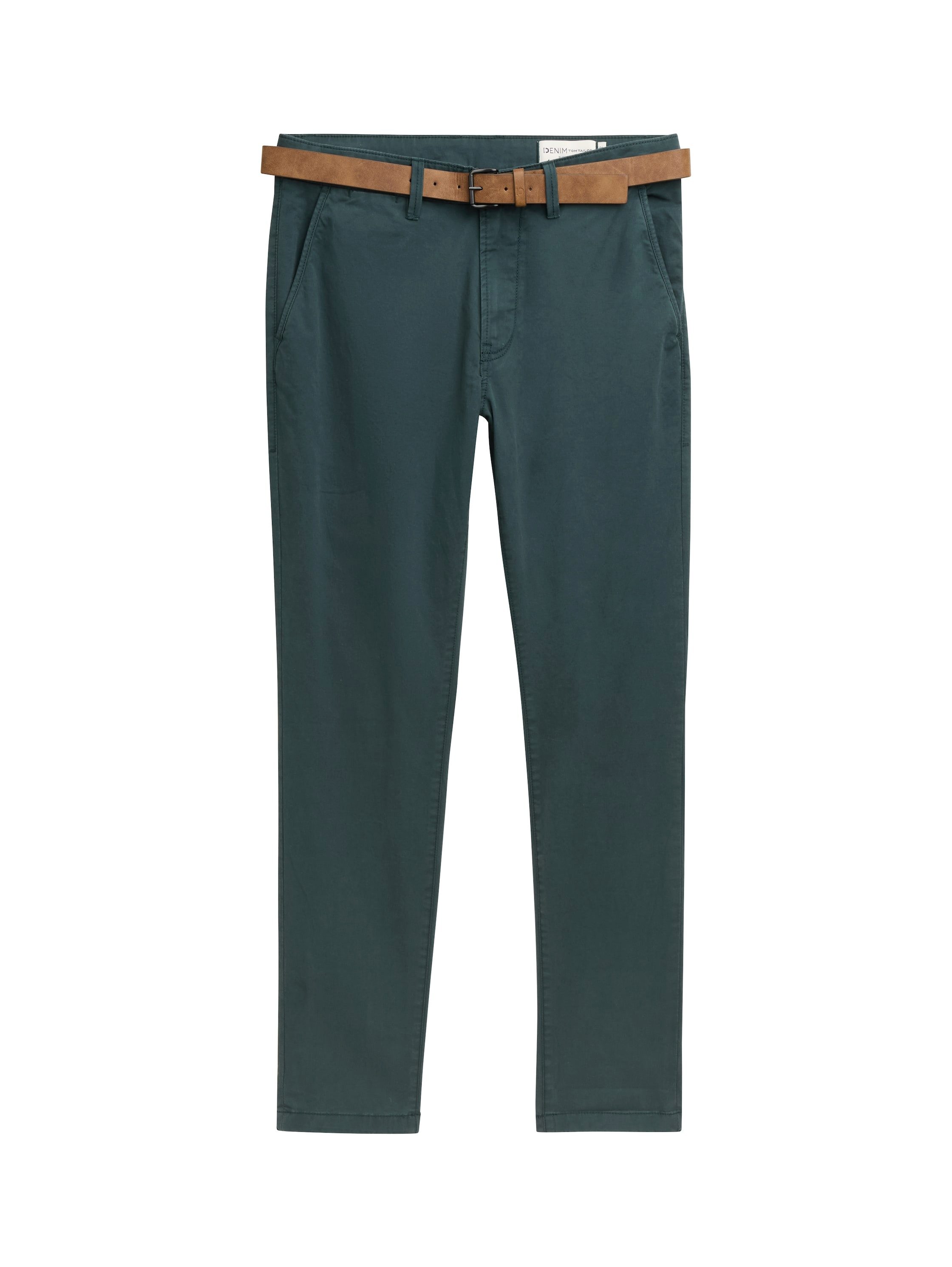 Tom Tailor Denim Chino licht voorgewassen (set Met riem)