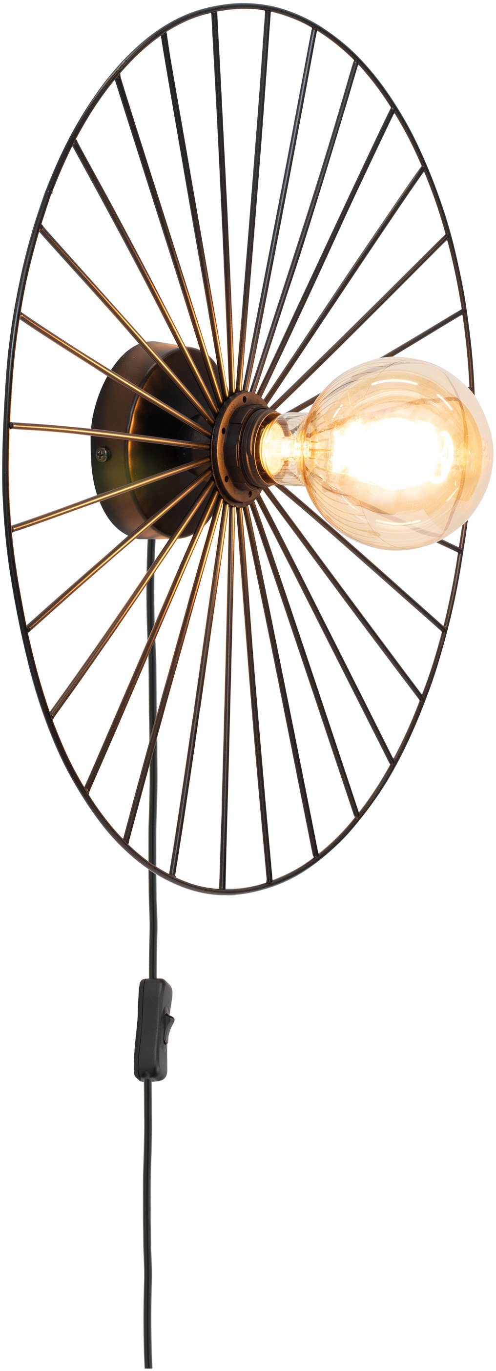 BRITOP LIGHTING Wandlamp ANTONELLA Decoratieve lamp van metaal, bijpassende LM E27 / excl., made in Europe (1 stuk)