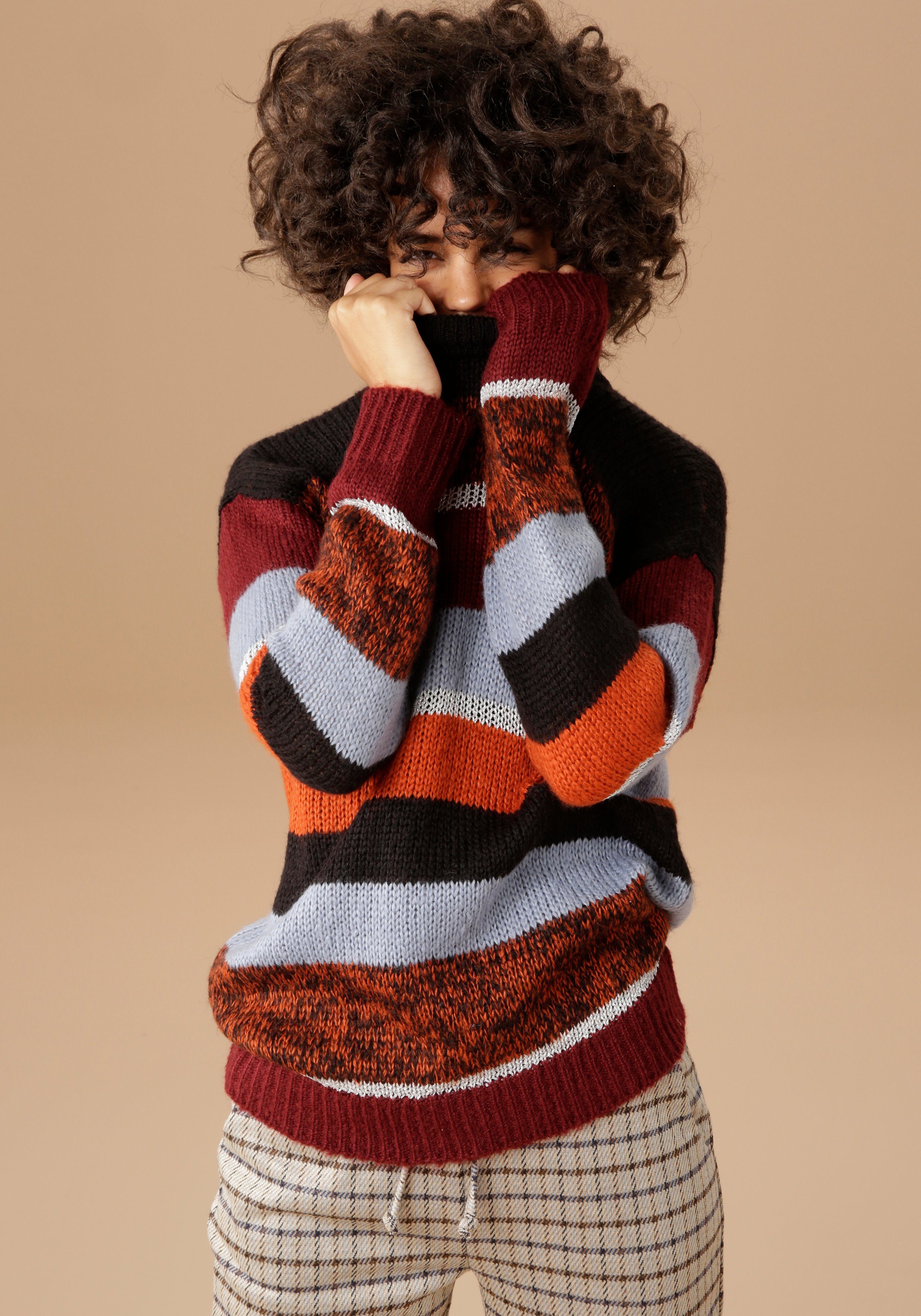 Sweater ANGELIKA met logo-statement-borduursel "simply " OTTO Dames Kleding Truien & Vesten Truien Sweaters 