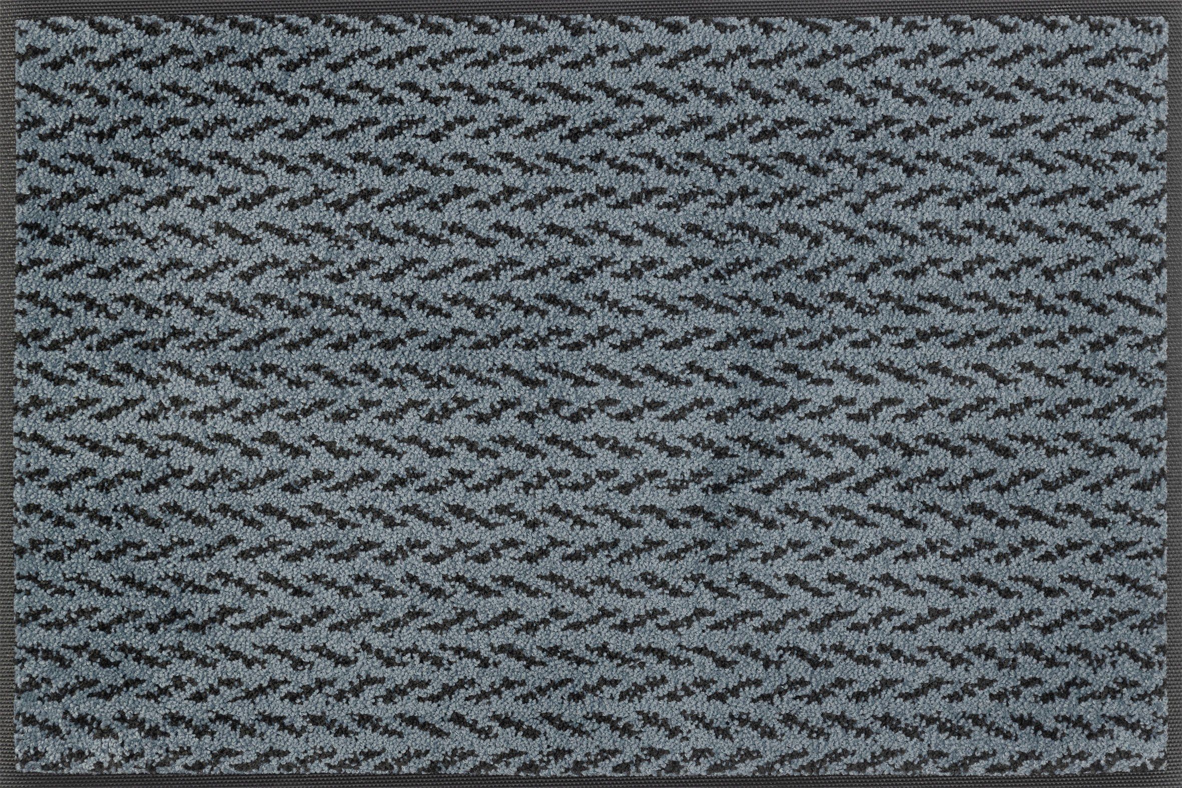 wash+dry by Kleen-Tex Mat Duo Denim Inloopmat, antislip, geschikt voor binnen en buiten, wasbaar
