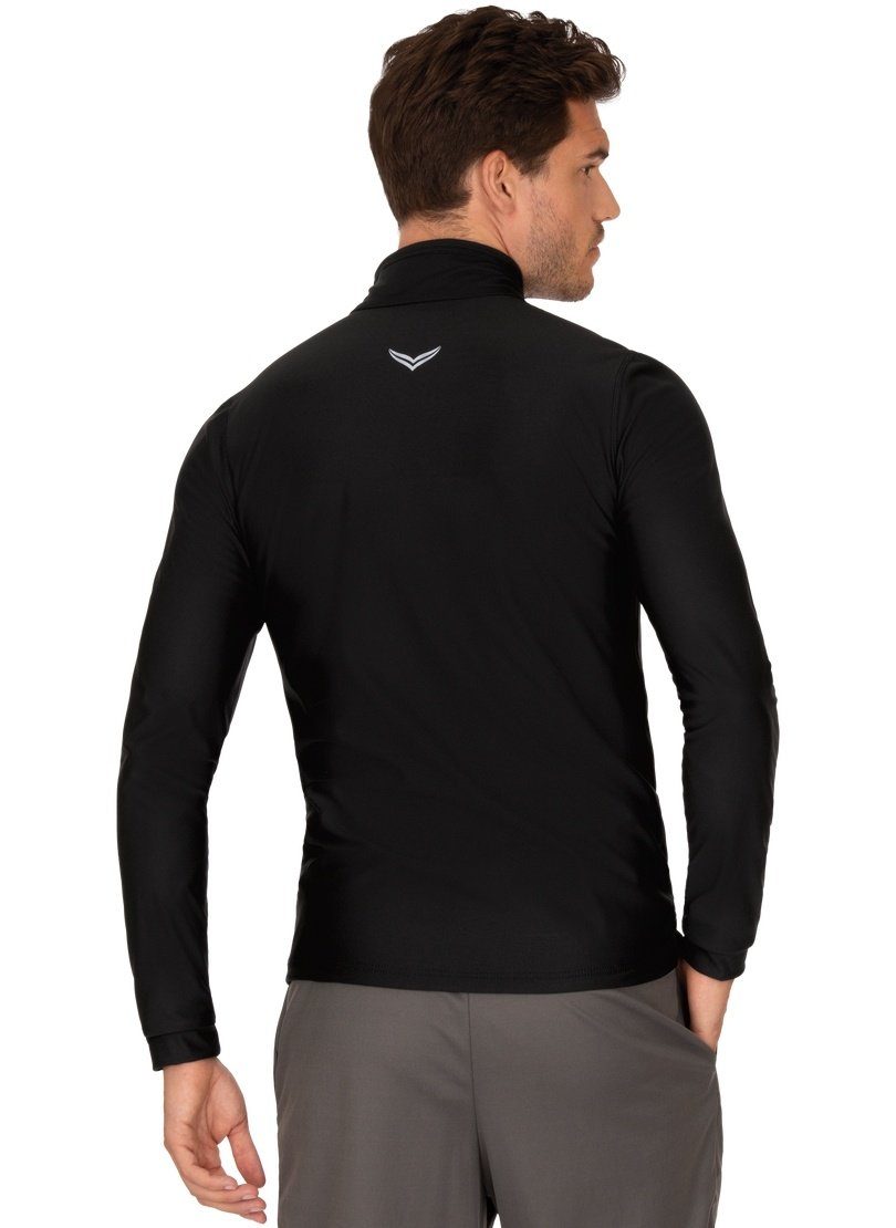 Trigema Sweatshirt TRIGEMA sportshirt met lange mouwen en ritssluiting