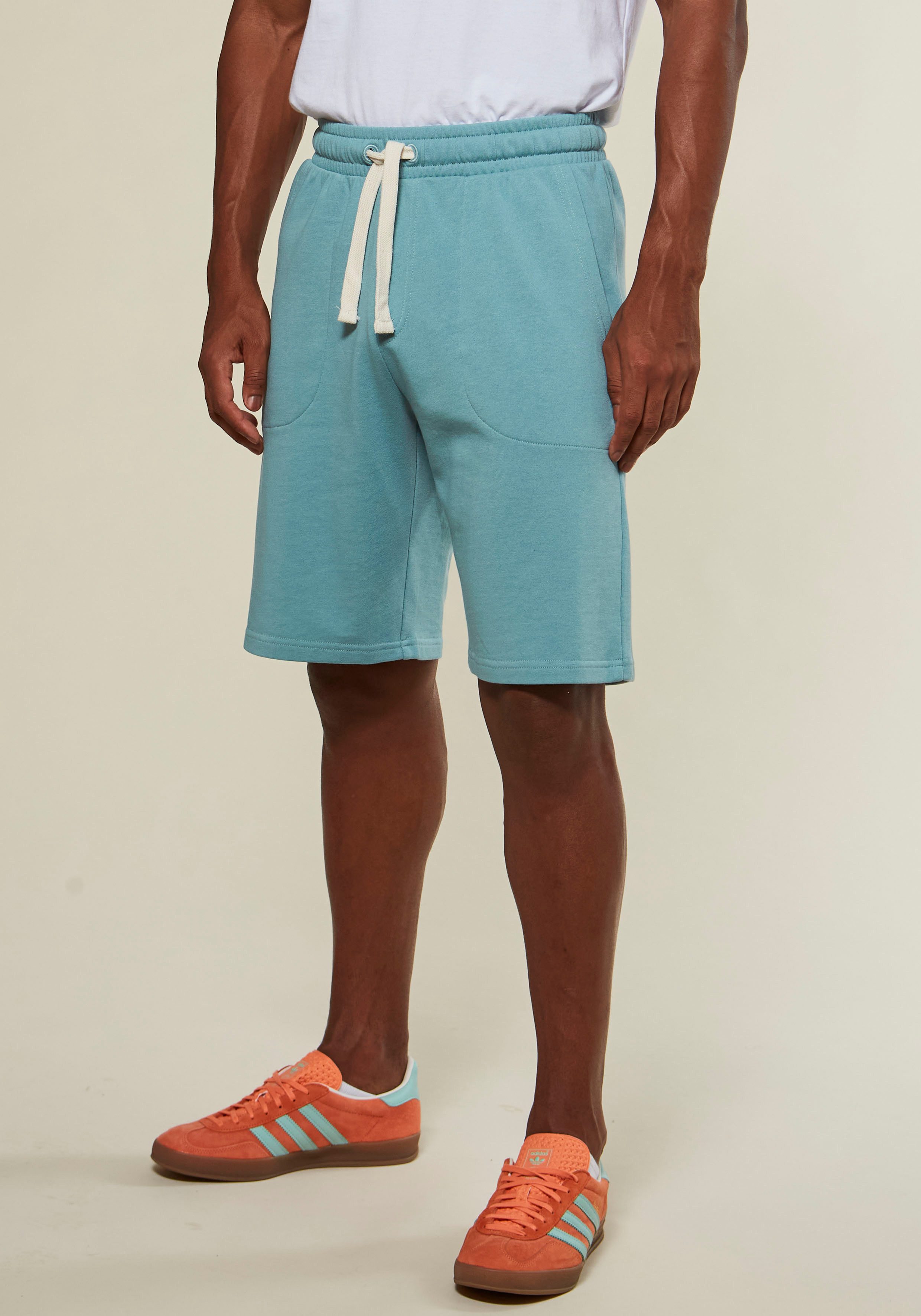 KangaROOS Sweatshort , zijvakken, contrasterende banden heren sportshorts maat XL (56/58) groen