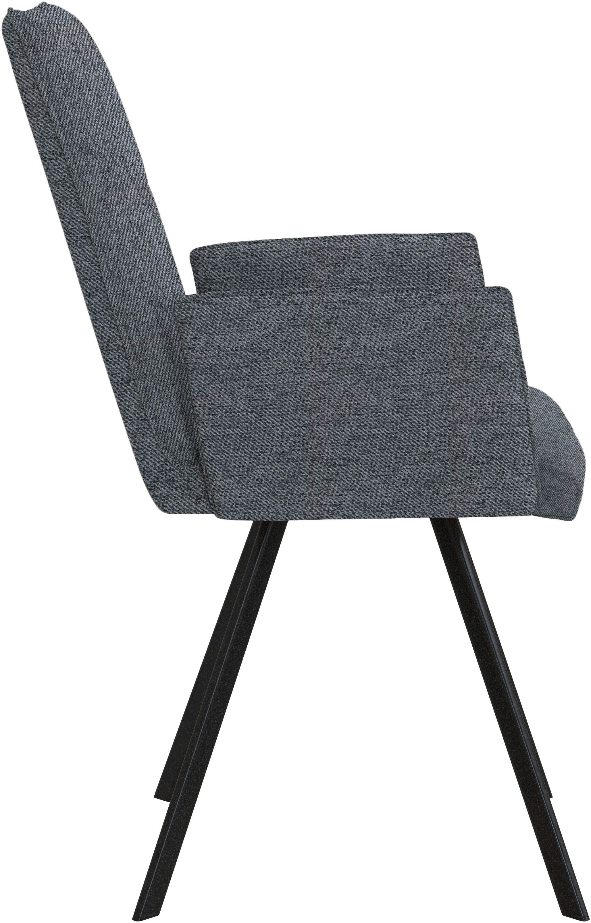 Home affaire Stoel met armleuningen Sava Metalen frame (set, 2 stuks)