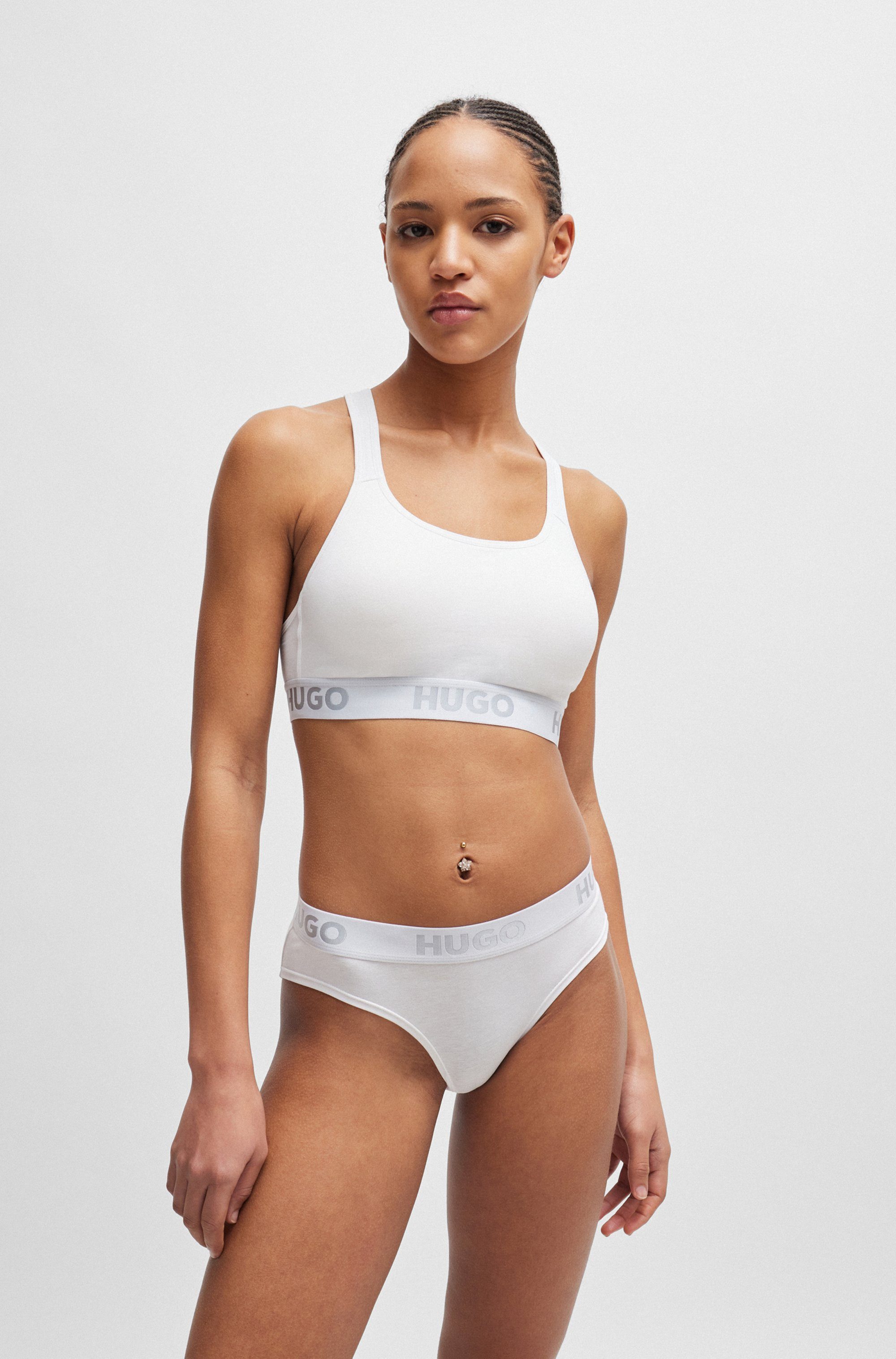 HUGO underwear Bralette-bh BRALETTE PADDED SPOR met elastische taille