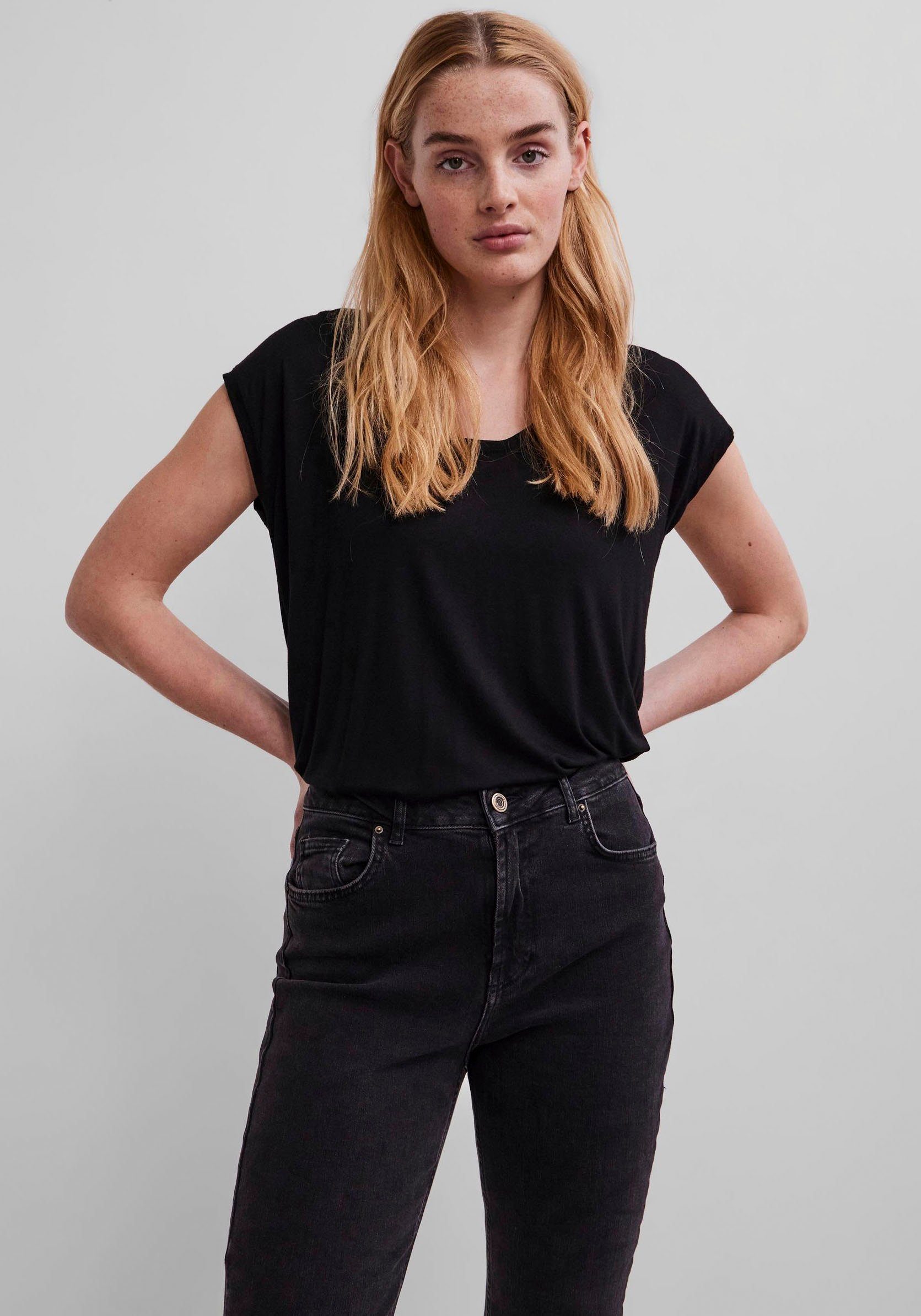 pieces Shirt met ronde hals PCBILLO TEE SOLID NOOS BC