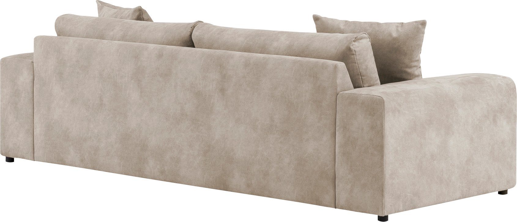 andas 3-zitsbank SLEETLAND XXL in fluweel of vintage lederlook
