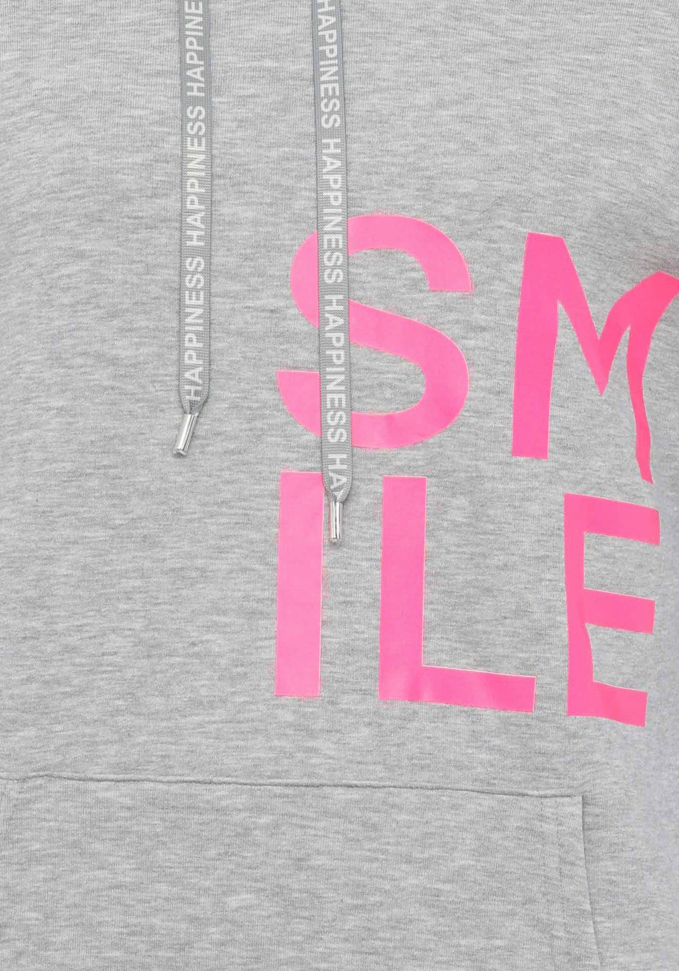 Zwillingsherz Hoodie "Alissa" met smile-print