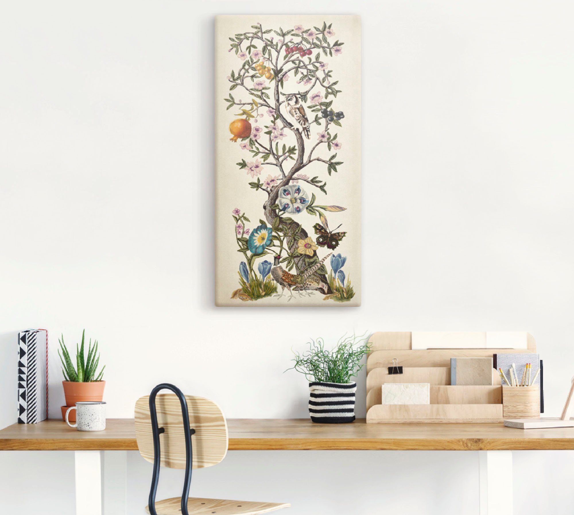 Artland Artprint Chinoiserie naturel I als artprint van aluminium, artprint voor buiten, artprint op linnen, poster in verschillende maten. maten