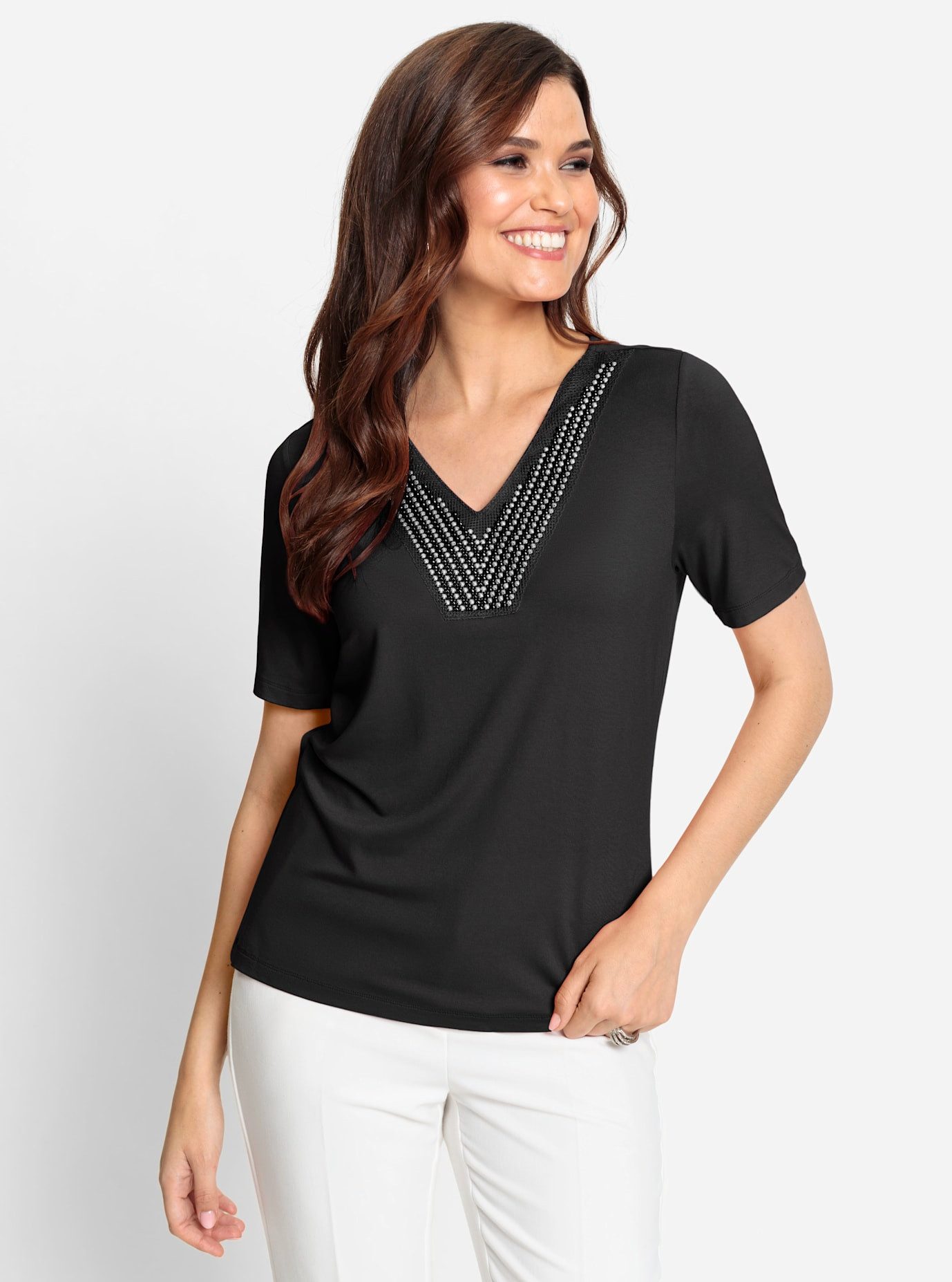 Lady Shirt met korte mouwen Shirt (1-delig)