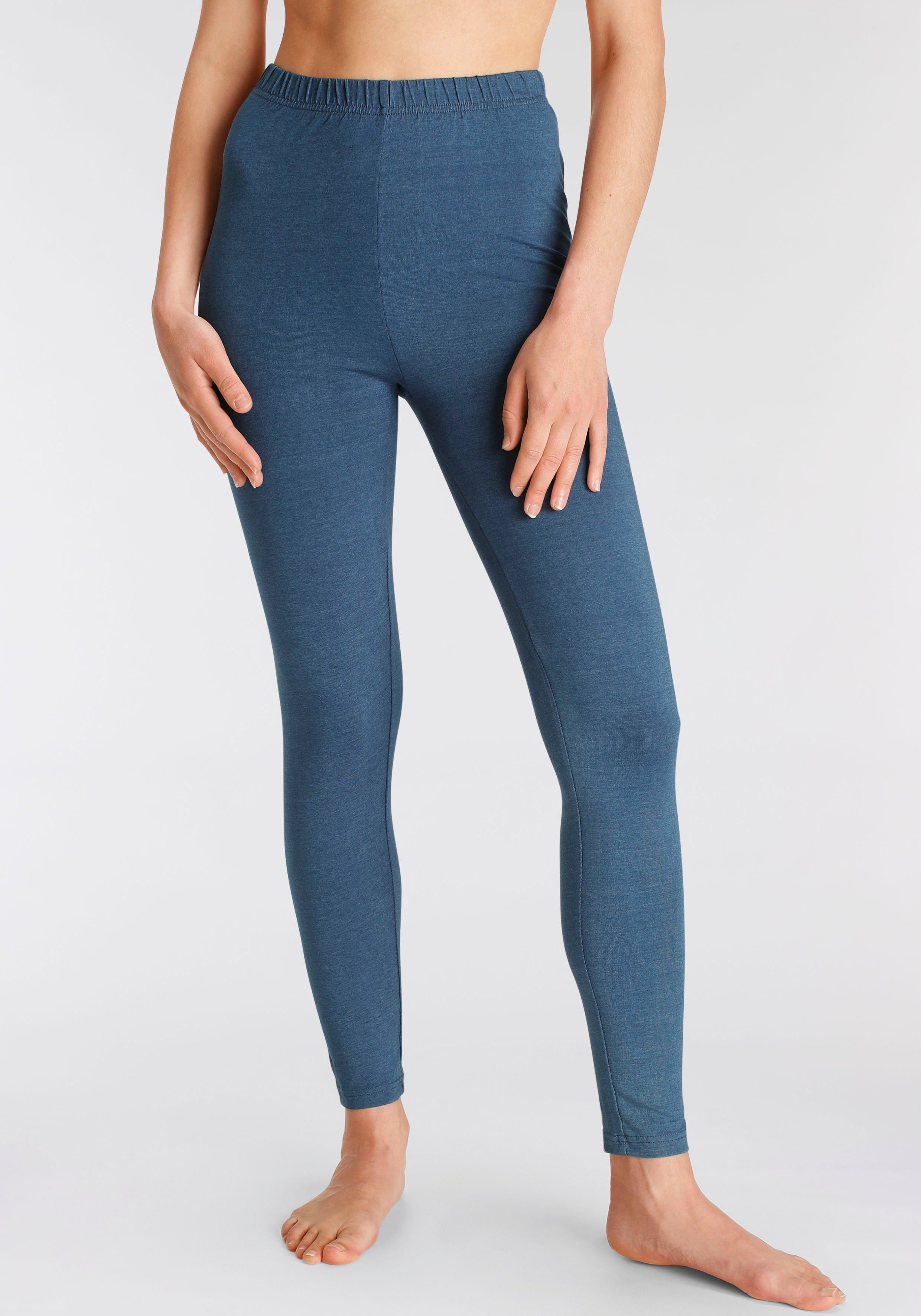 vivance active Legging met rubberen tailleband loungewear (2-delig Set van 2)