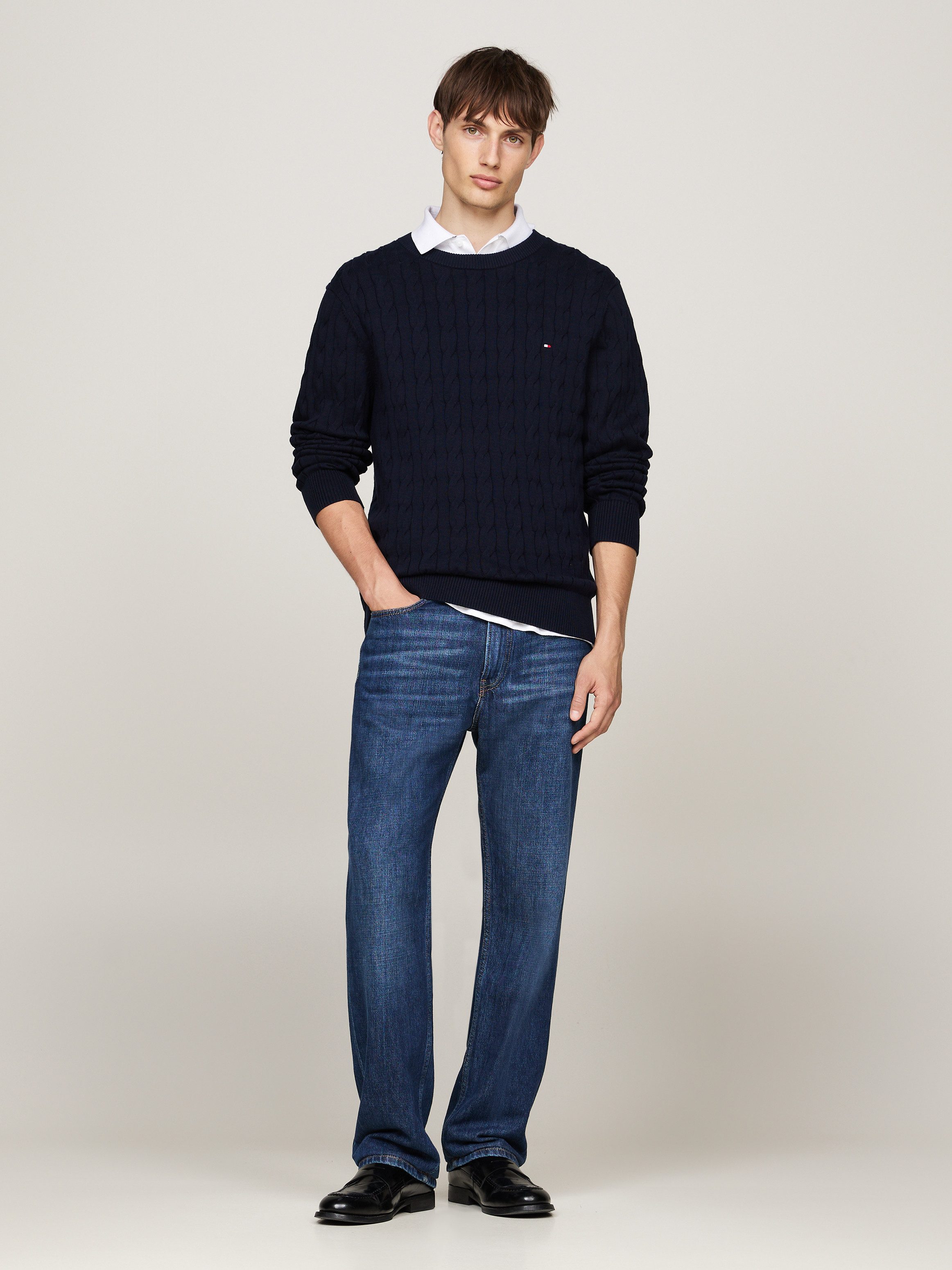 Tommy Hilfiger Gebreide trui CLASSIC CABLE CREW NECK