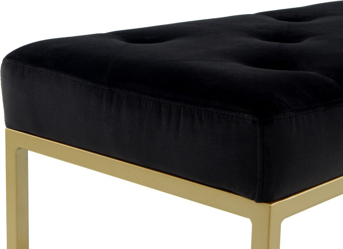 Kayoom Zitbank Diaz 125, Elegante uitstraling door goudkleurig frame, biedt meerdere zitplaatsen (1 stuk)