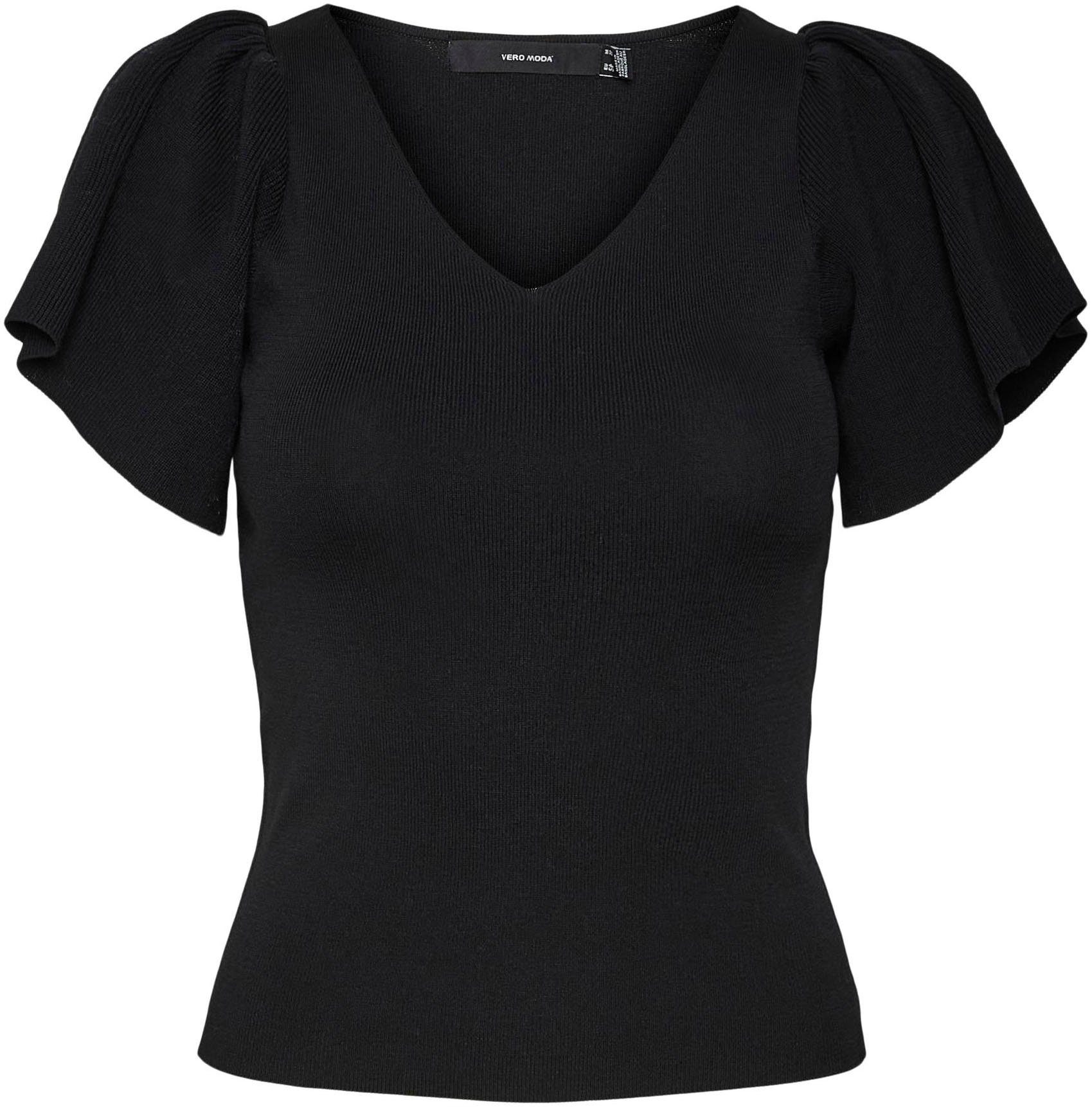 Vero Moda Gebreide trui VMGINNY SS V-NECK PULLOVER NOOS