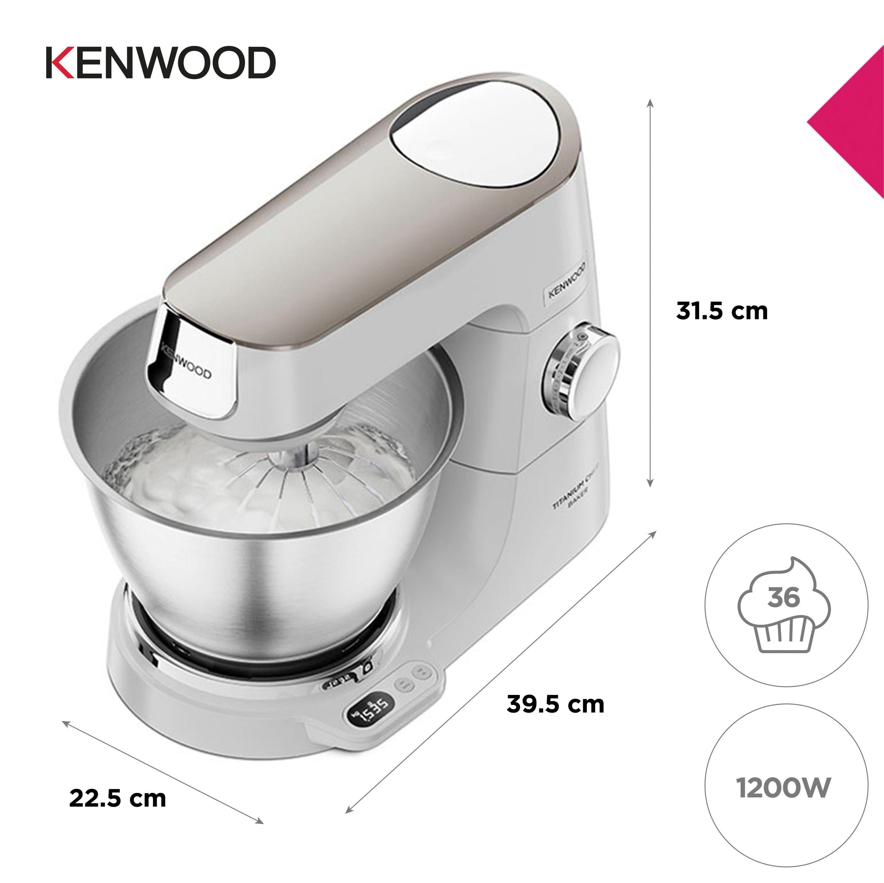 KENWOOD Keukenmachine Titanium Chef Baker KVC65.001WH