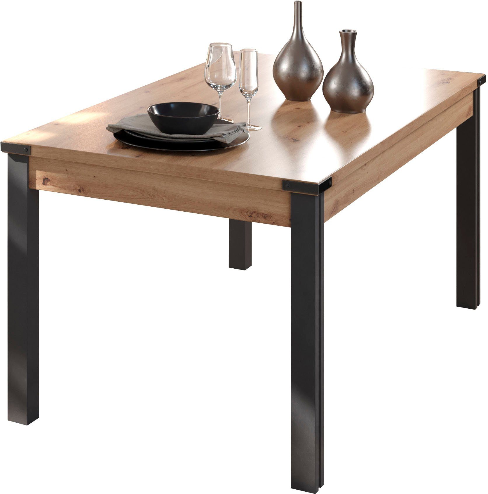 Home affaire Eettafel Mia Eetkamertafel, rechthoekige vorm - (B/D/H) 160/90/77 cm (1 stuk)