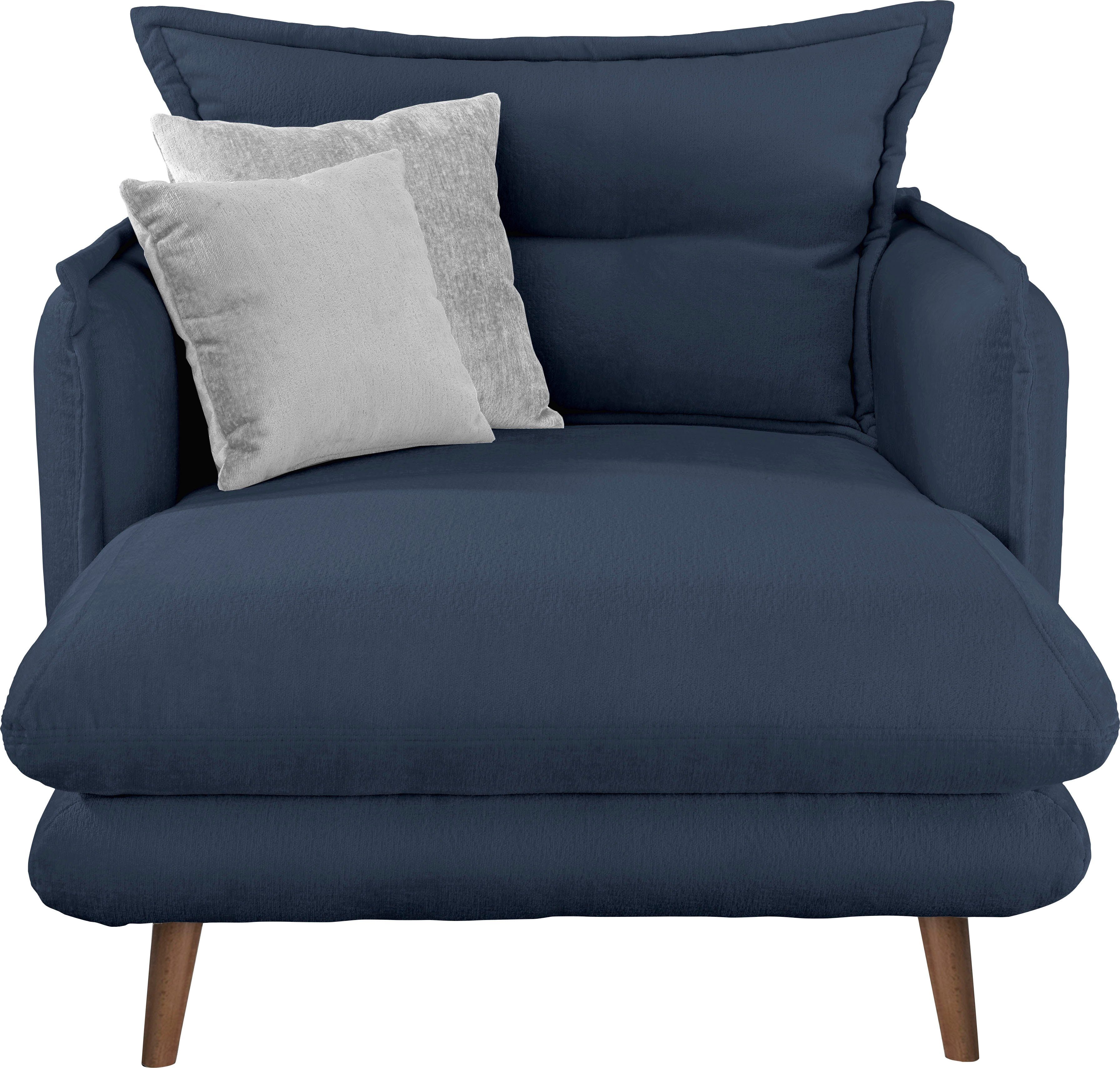 INOSIGN Loveseat LAZIO moderne fauteuil met een comfortabele bekleding, 2 stuks decoratieve sierkussens