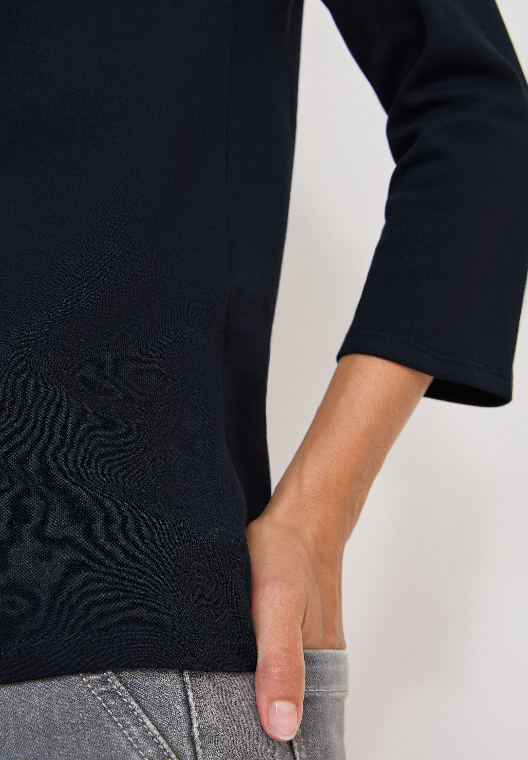 Cecil Shirt met 3/4 mouwen met boothals