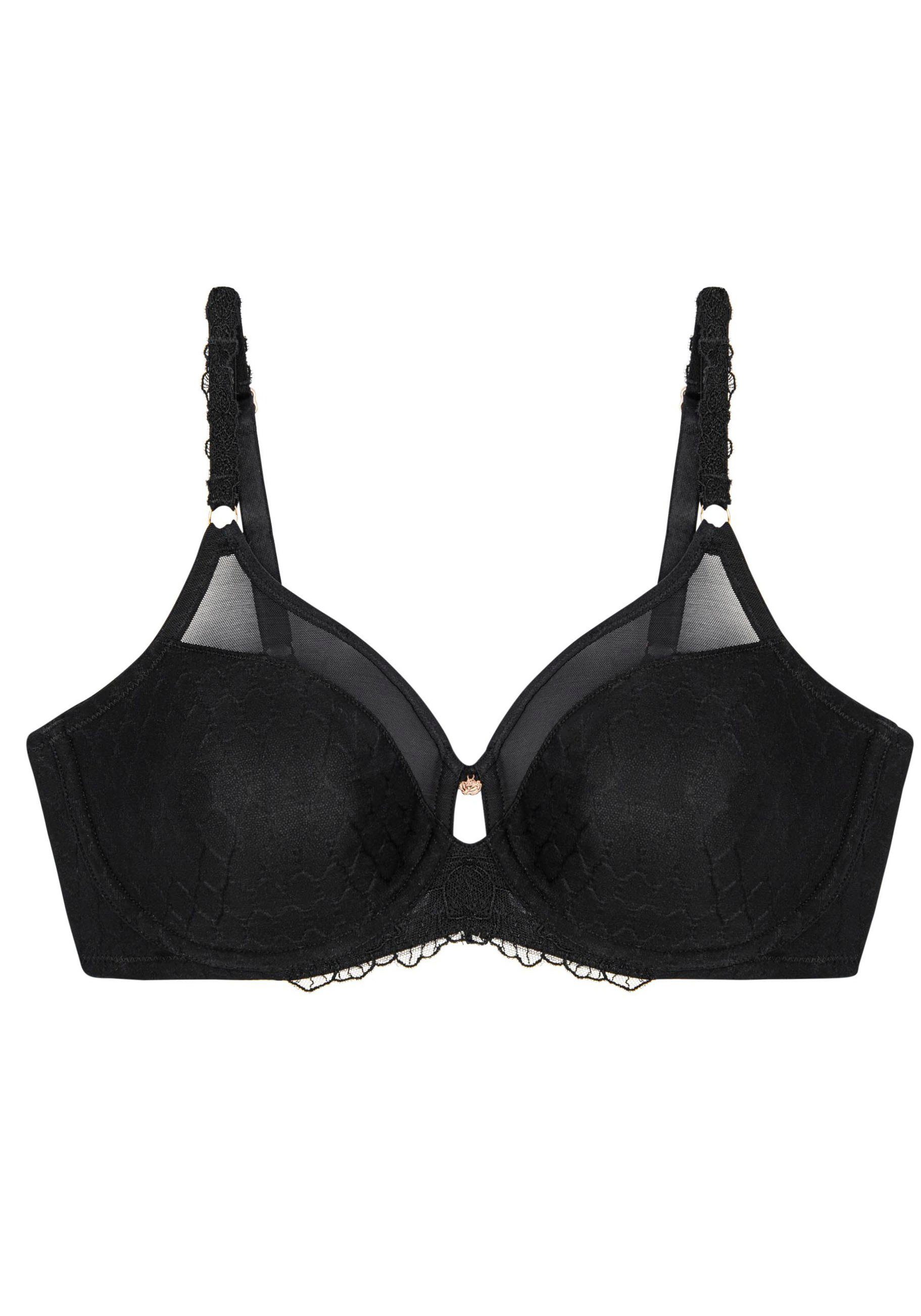 Triumph Minimizer-bh Azalea Florale W01 maakt de borst optisch kleiner met een cupmaat