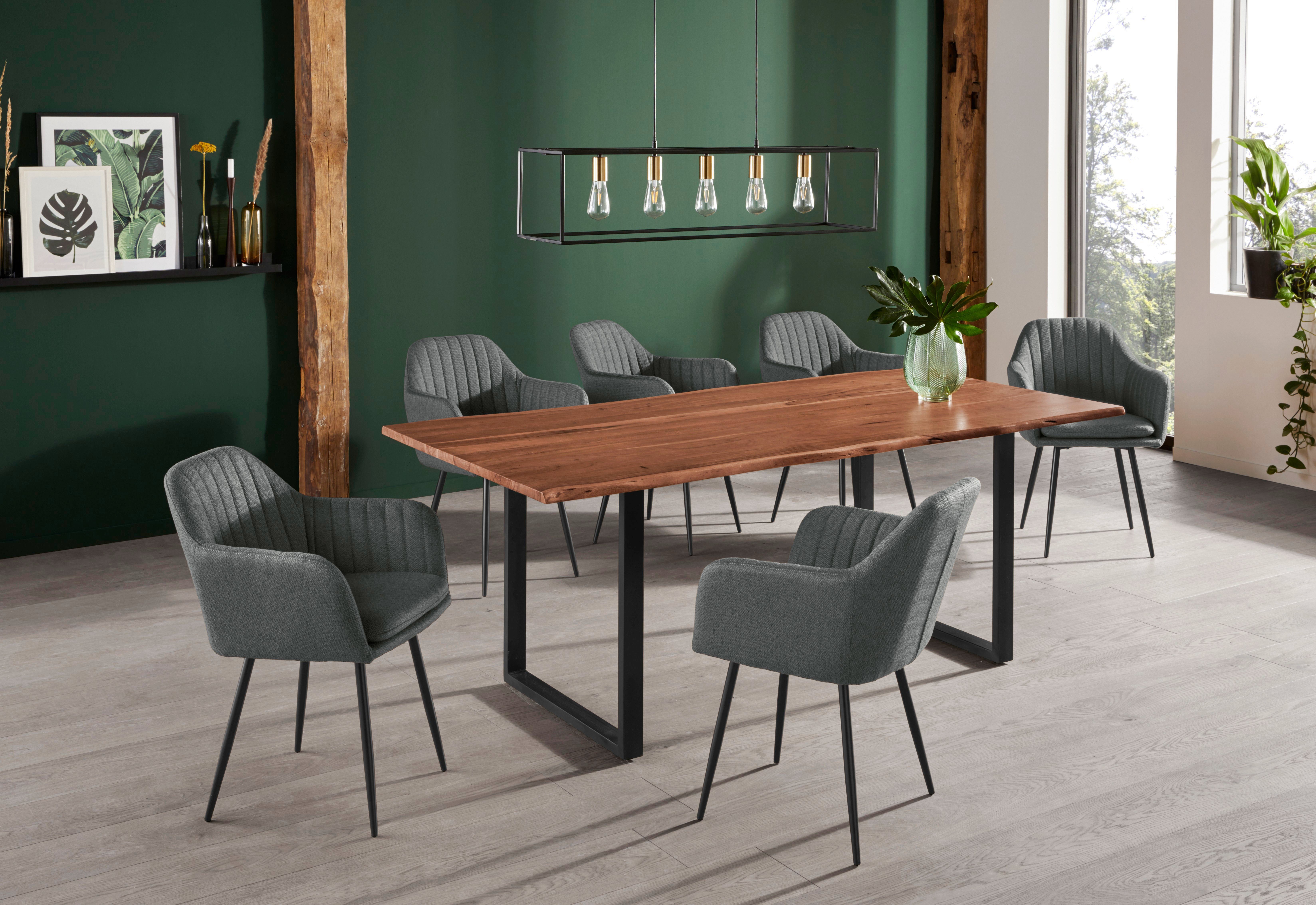 HELA Stoel met armleuningen Carla comfortabele fauteuil, kuipstoel (set)