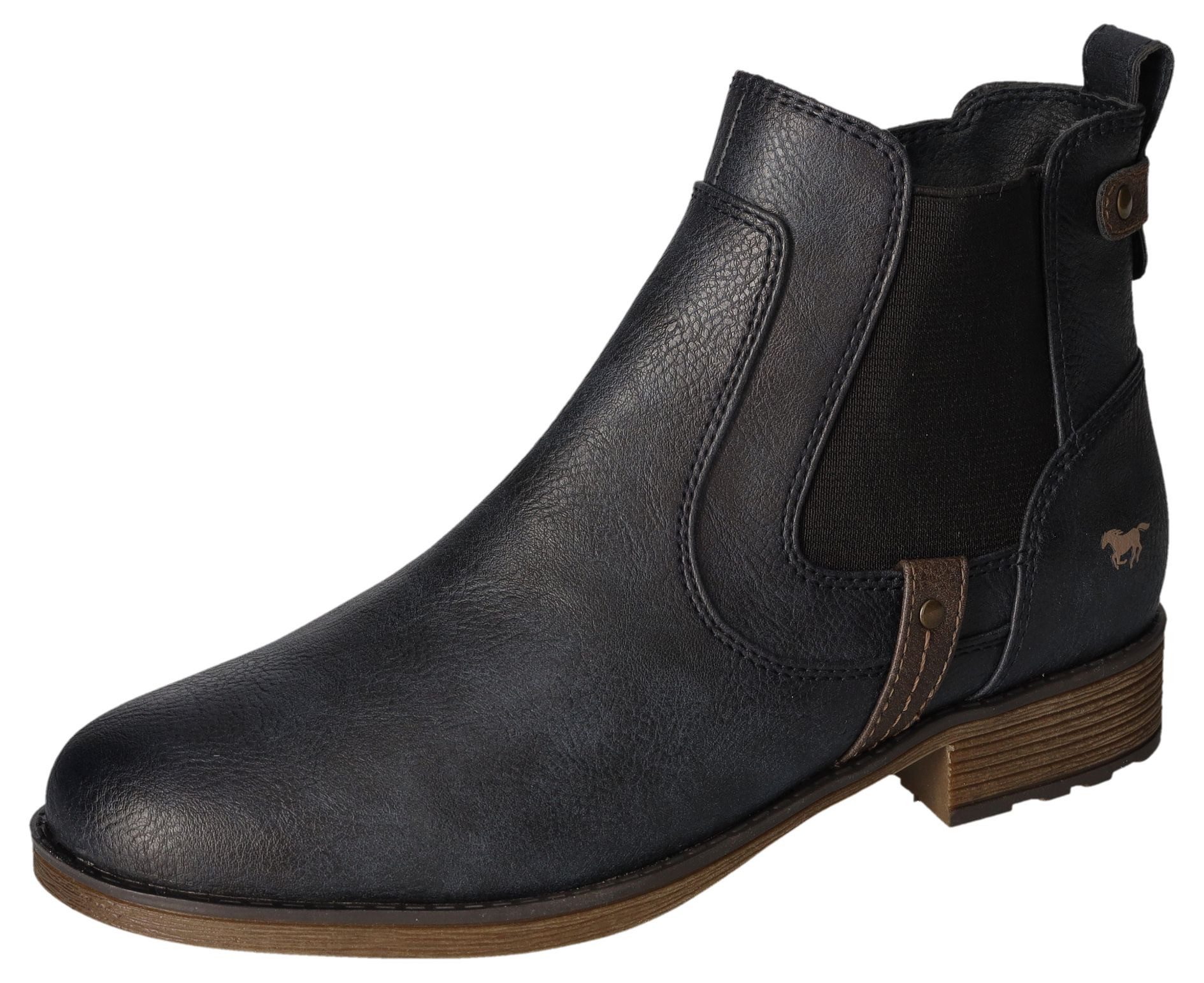 Mustang Shoes Chelsea-boots slip-on boots, ankle boots, zakelijke schoen in actuele used-look