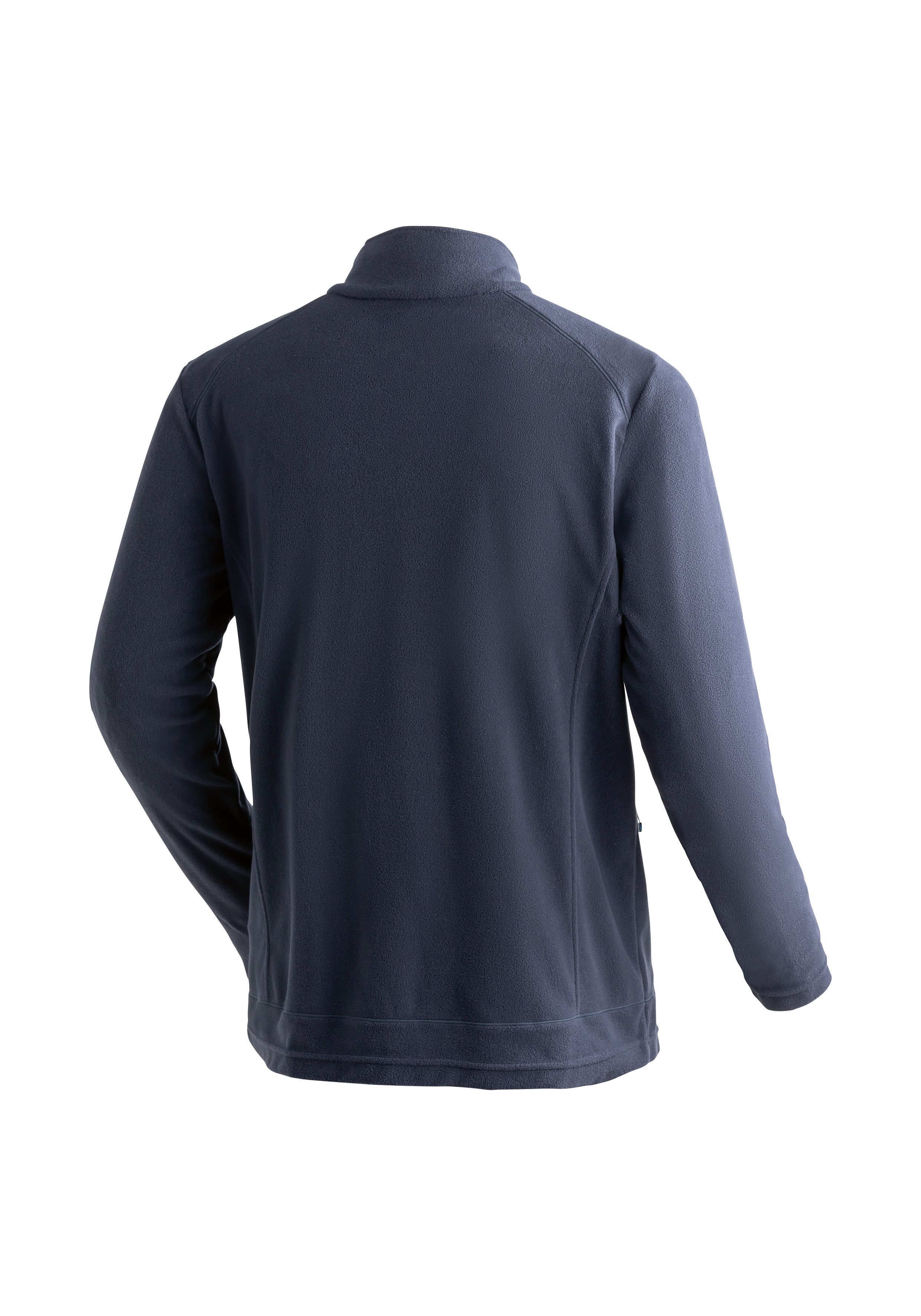 Maier Sports Fleecejack Dennis Jacket M Heren midlayer, onderhoudsvriendelijk fleece met 2 ritszakken