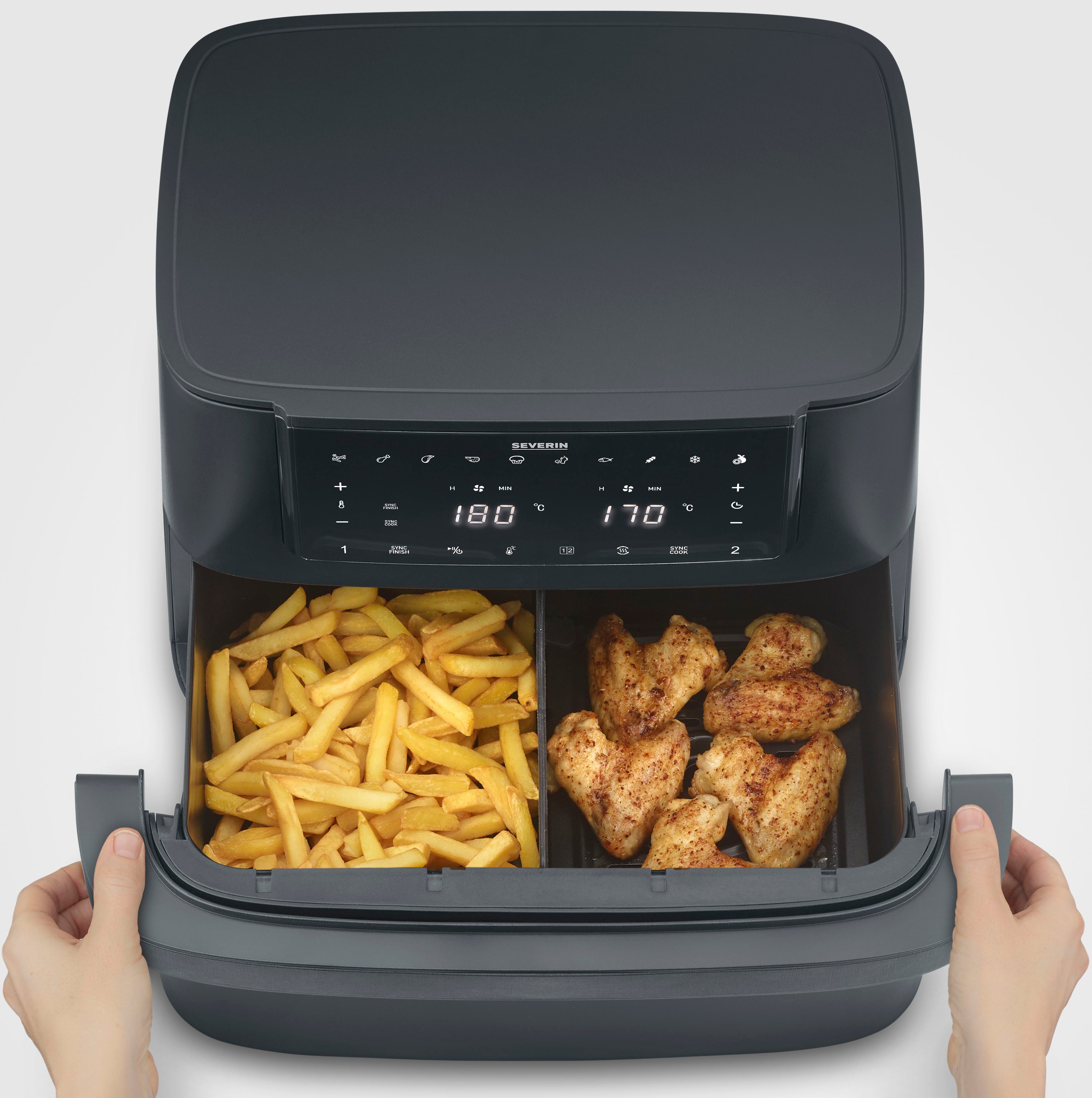 Severin Airfryer FR 2490 9 l "Flex Max Dual"