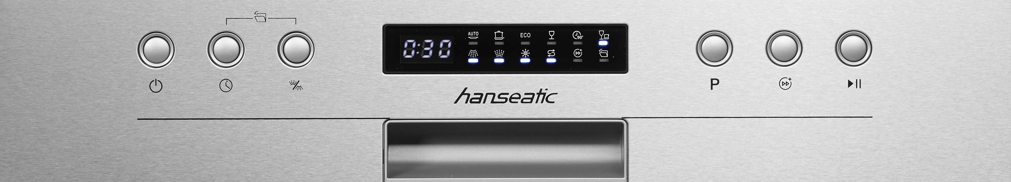 Hanseatic Semi-geïntegreerde vaatwasser HGTI6082C13K7709DS, 81,5 cm x 59,8 cm