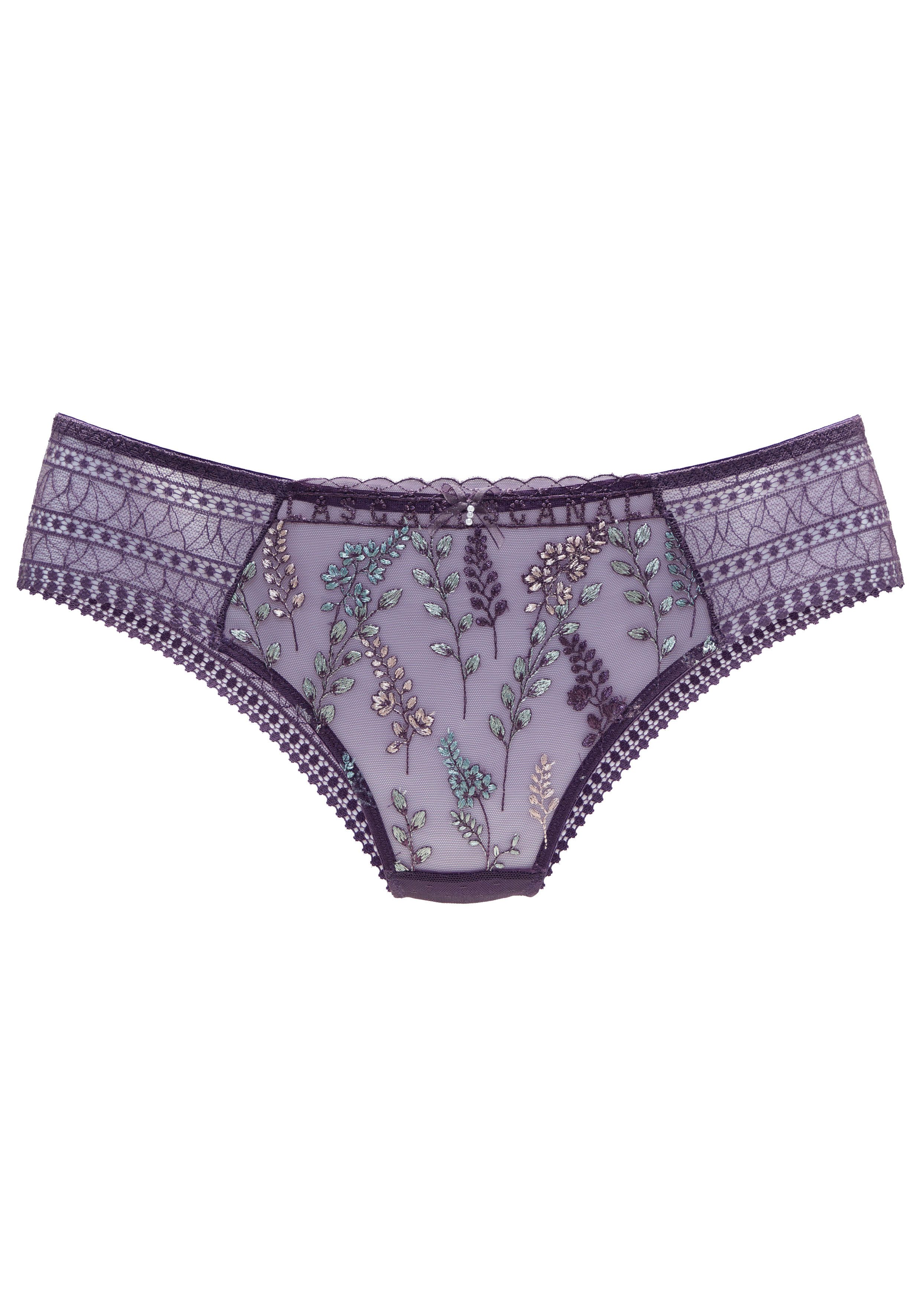 Lascana Hipster met glanzend bloemenborduursel