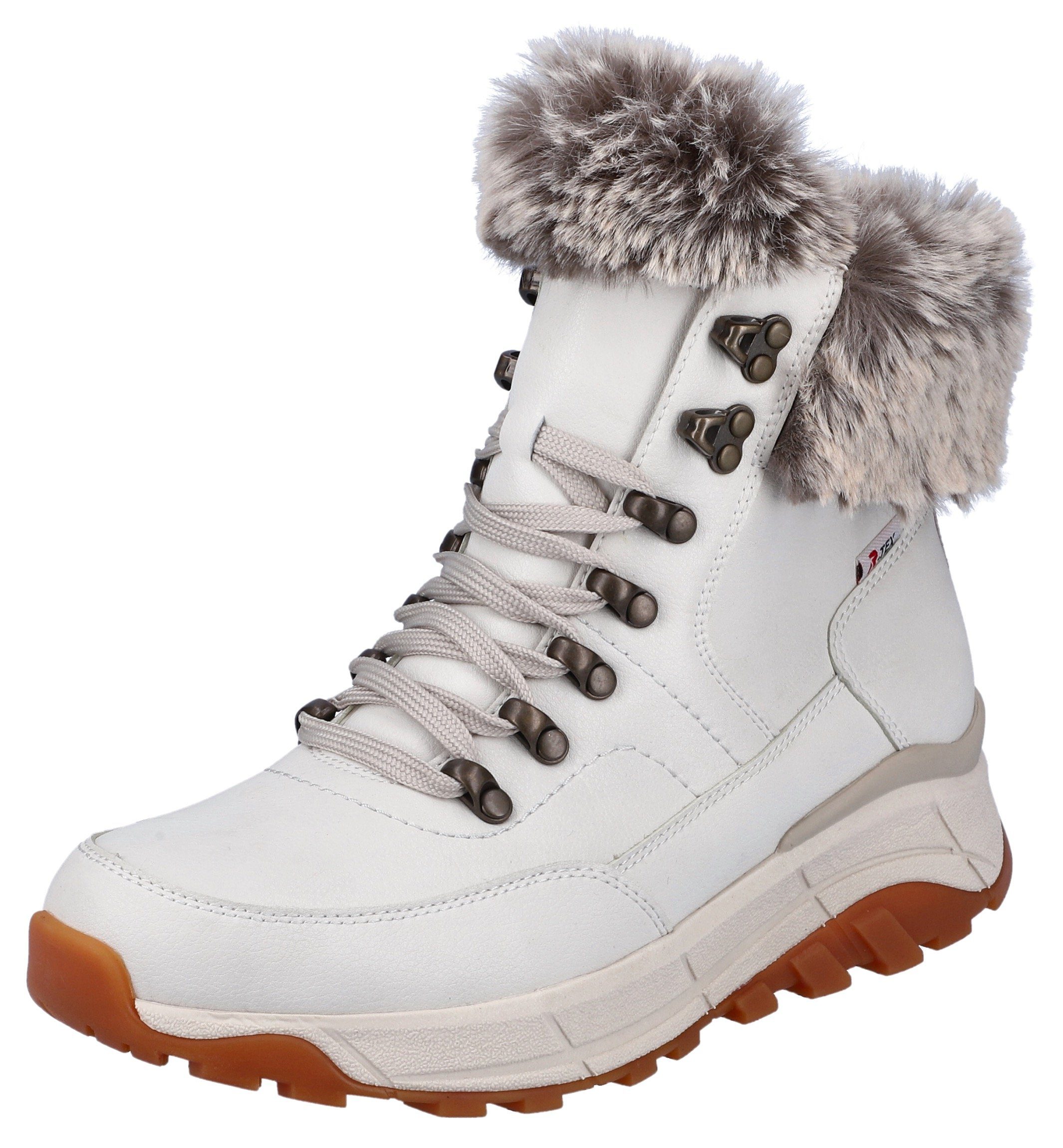 Rieker EVOLUTION Winterlaarzen Hightop sneakers, veterschoenen, winterlaarzen met lamswolvoering