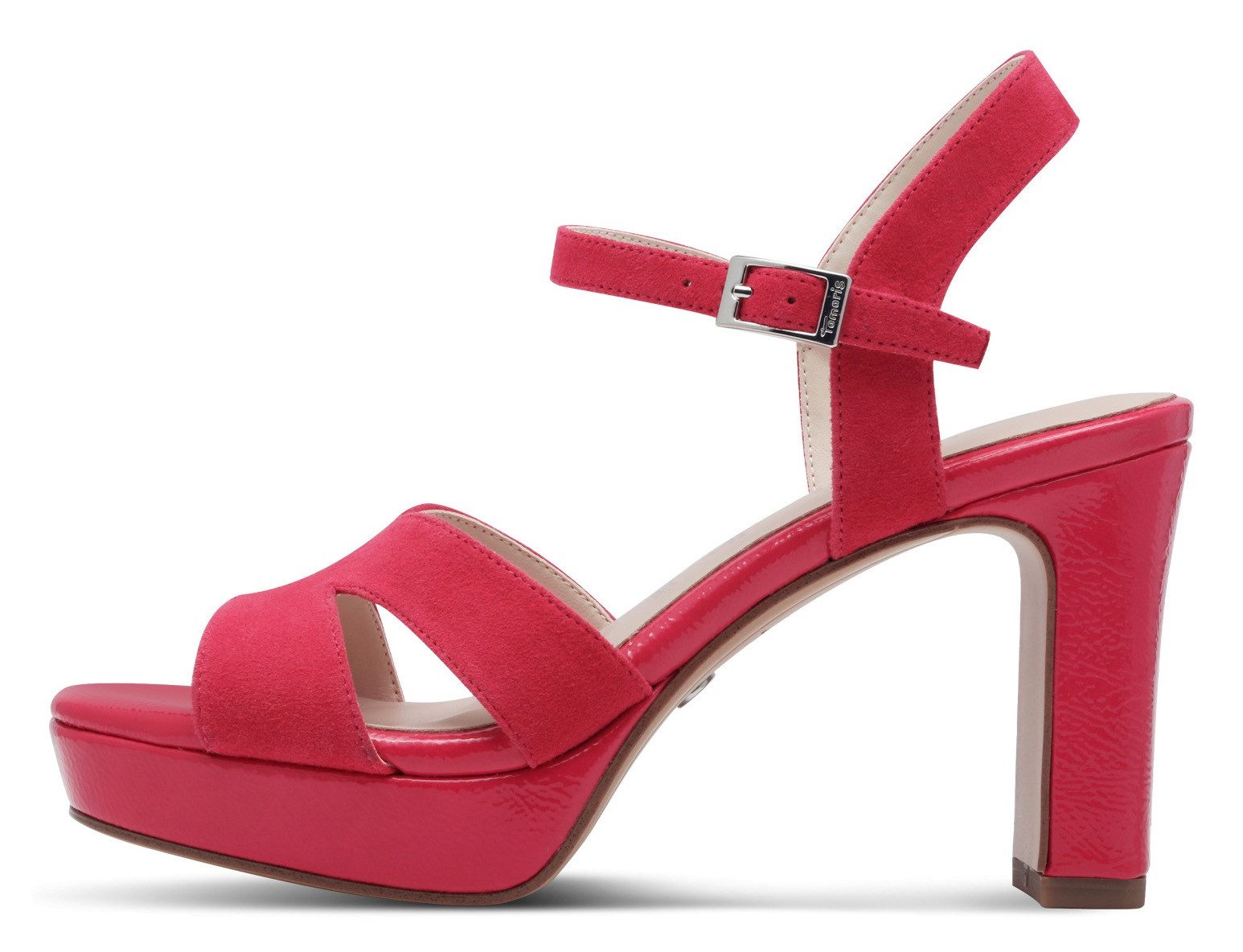 Tamaris Highheel sandaaltjes , zomerschoen, avondschoen, blokhak, met antishokk hak