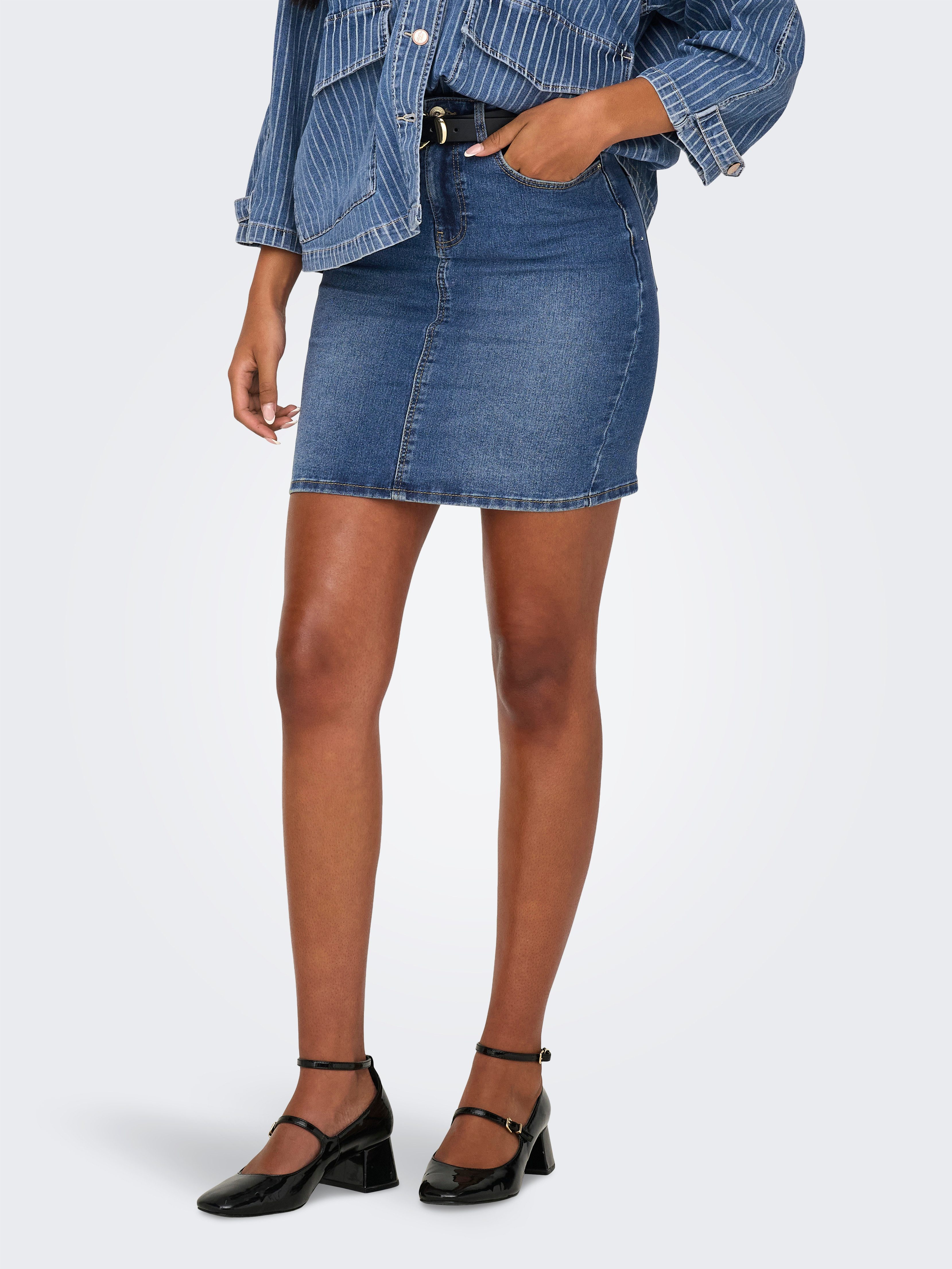 Only Jeans rok ONLWONDER HW DNM SKIRT PIM NOOS