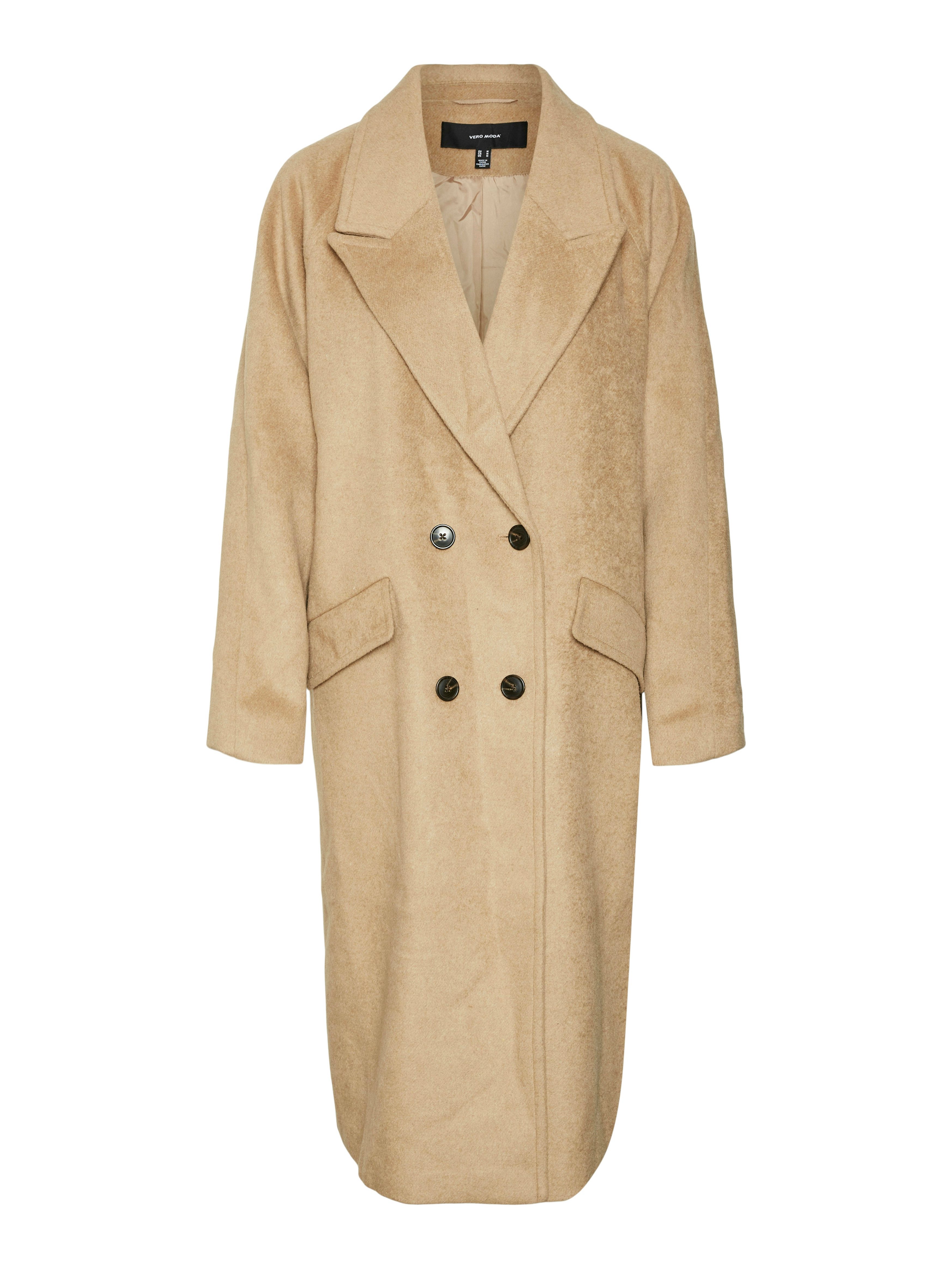 Vero Moda Lange jas VMHARPER LONG WOOL COAT GA NOOS