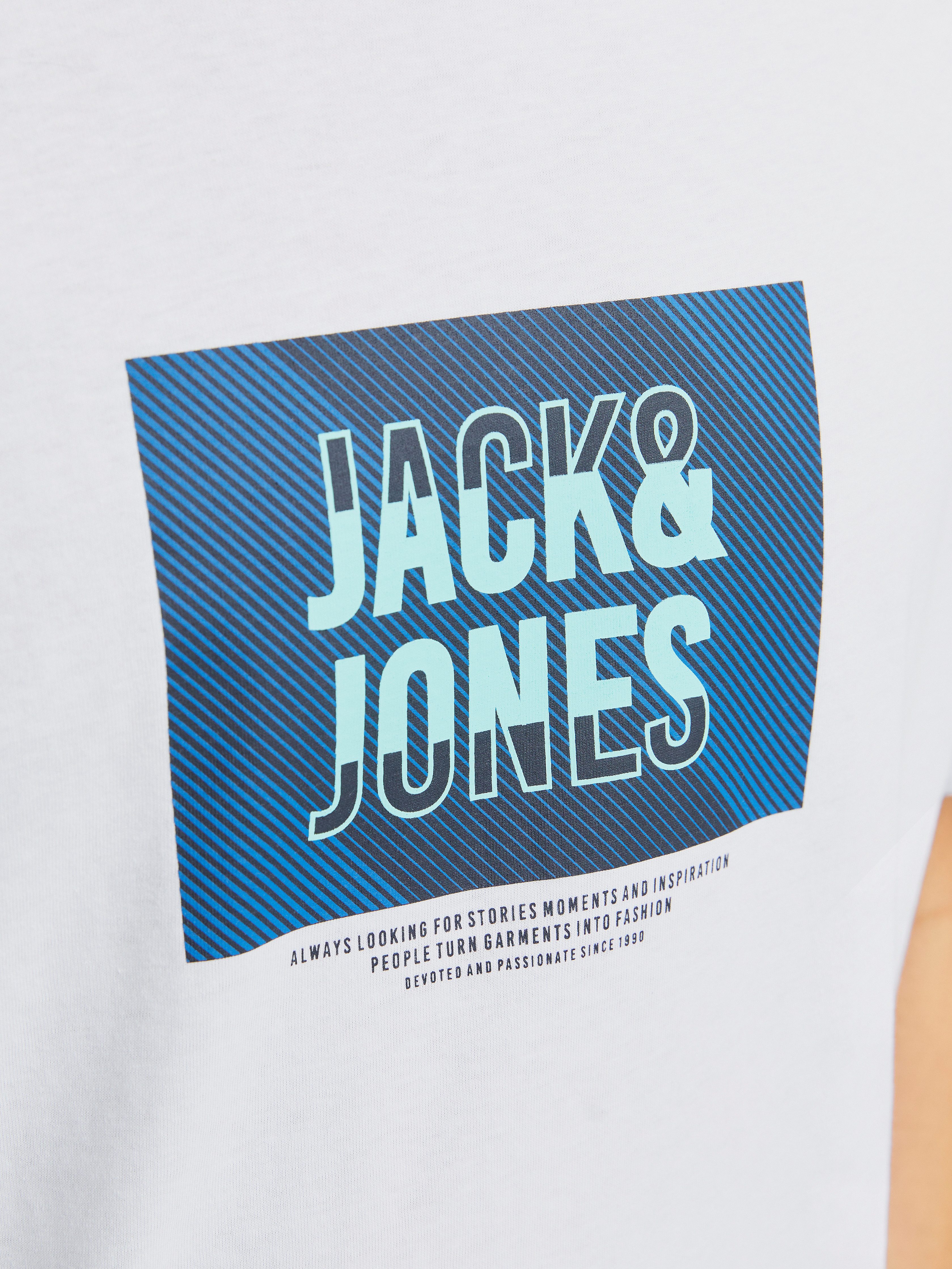 Jack & Jones Shirt met print JJHUDSON TEE SS CREW NECK