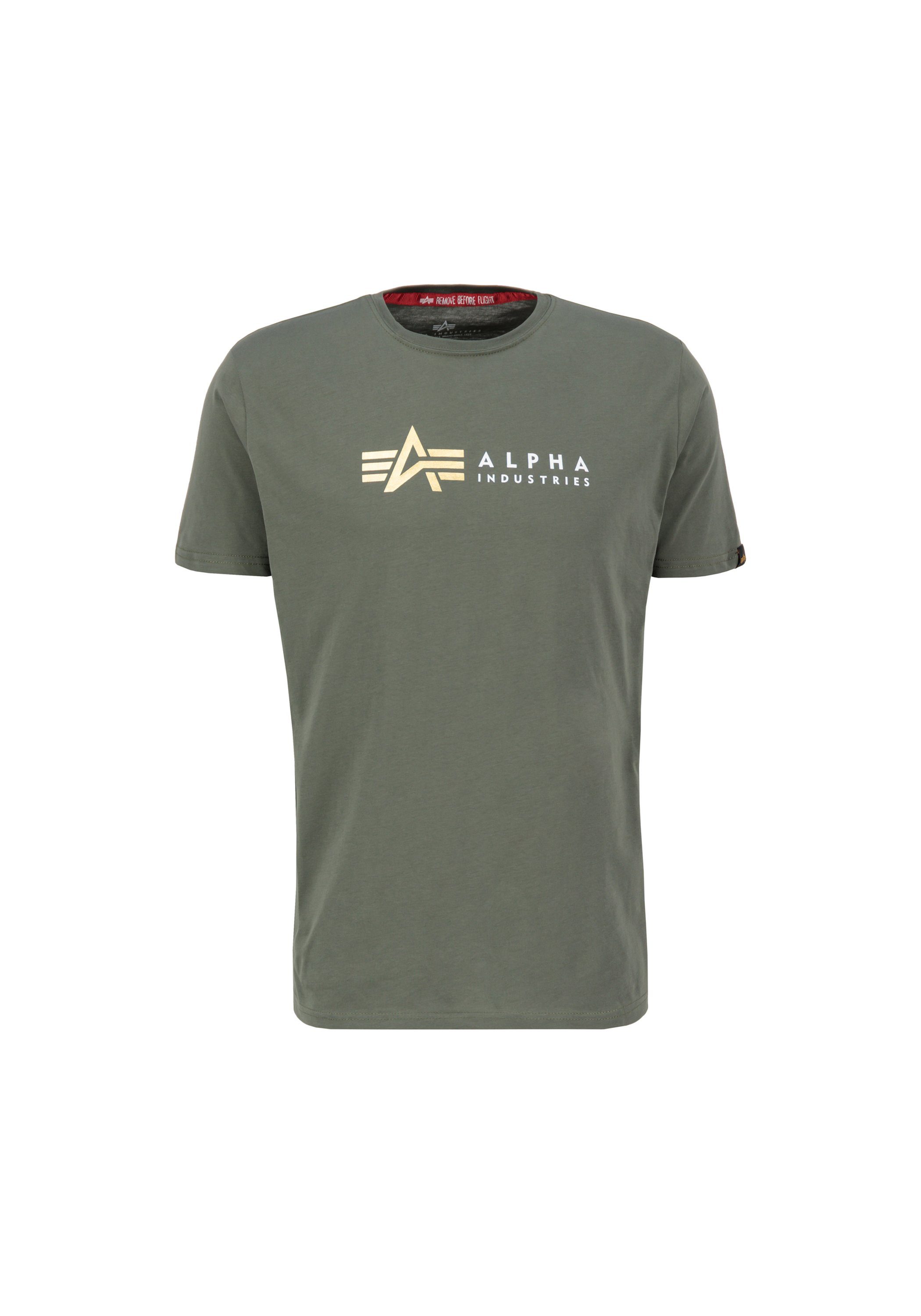Alpha Industries T-shirt Men T-Shirts Alpha Label T Foil Print