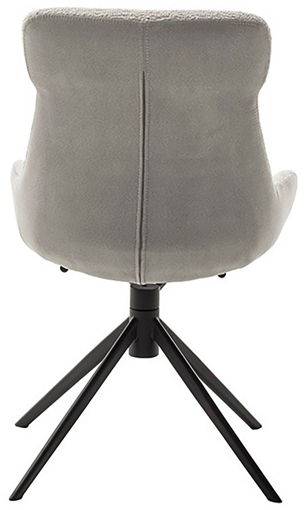 MCA furniture Eetkamerstoel (2-set), draaibaar 360°, draai- & schommelfunctie, zithoogte ca. 50 cm