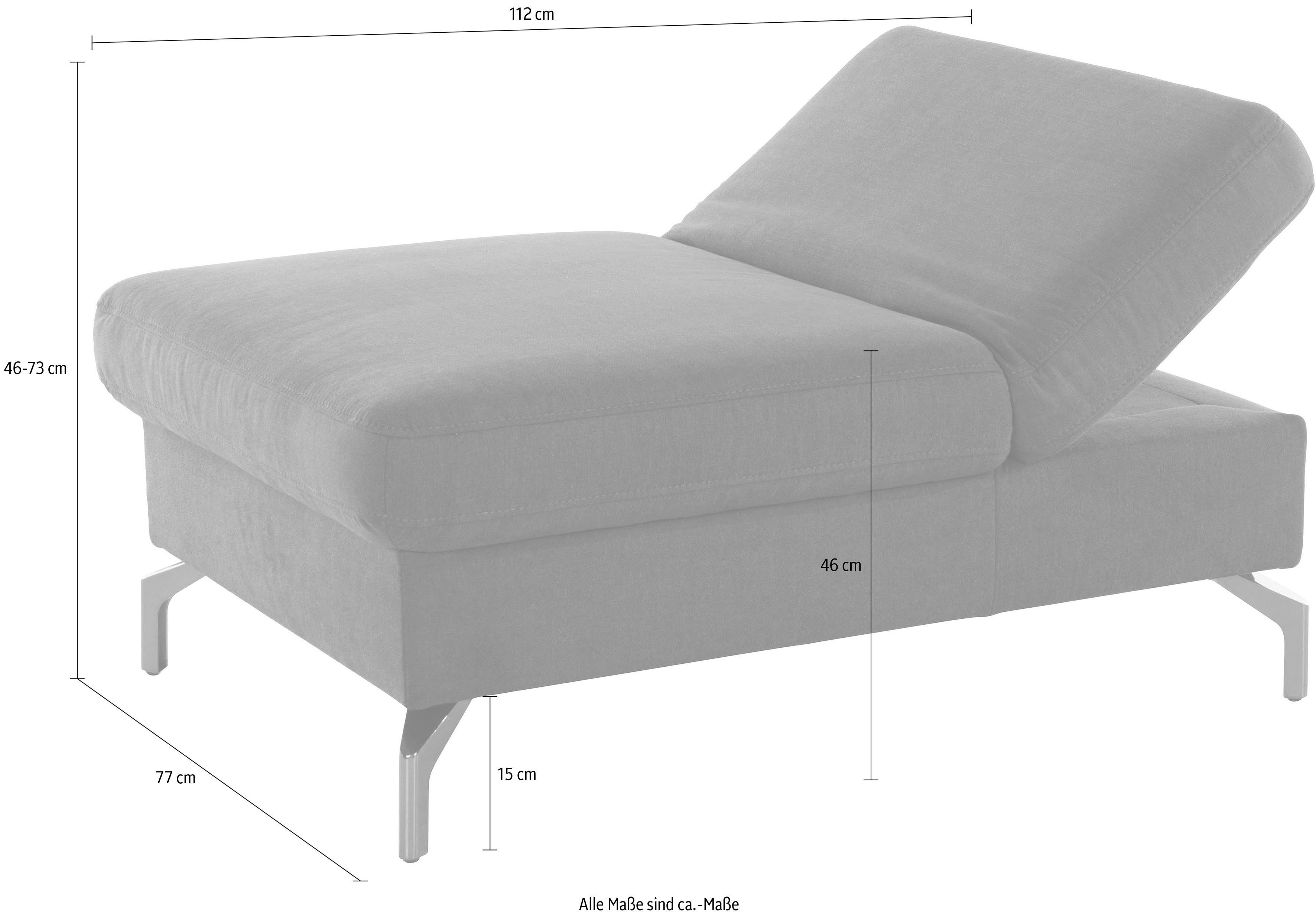 sit&more Hocker Brisbane Poothoogte 15 cm, met binnenvering en inklapfunctie