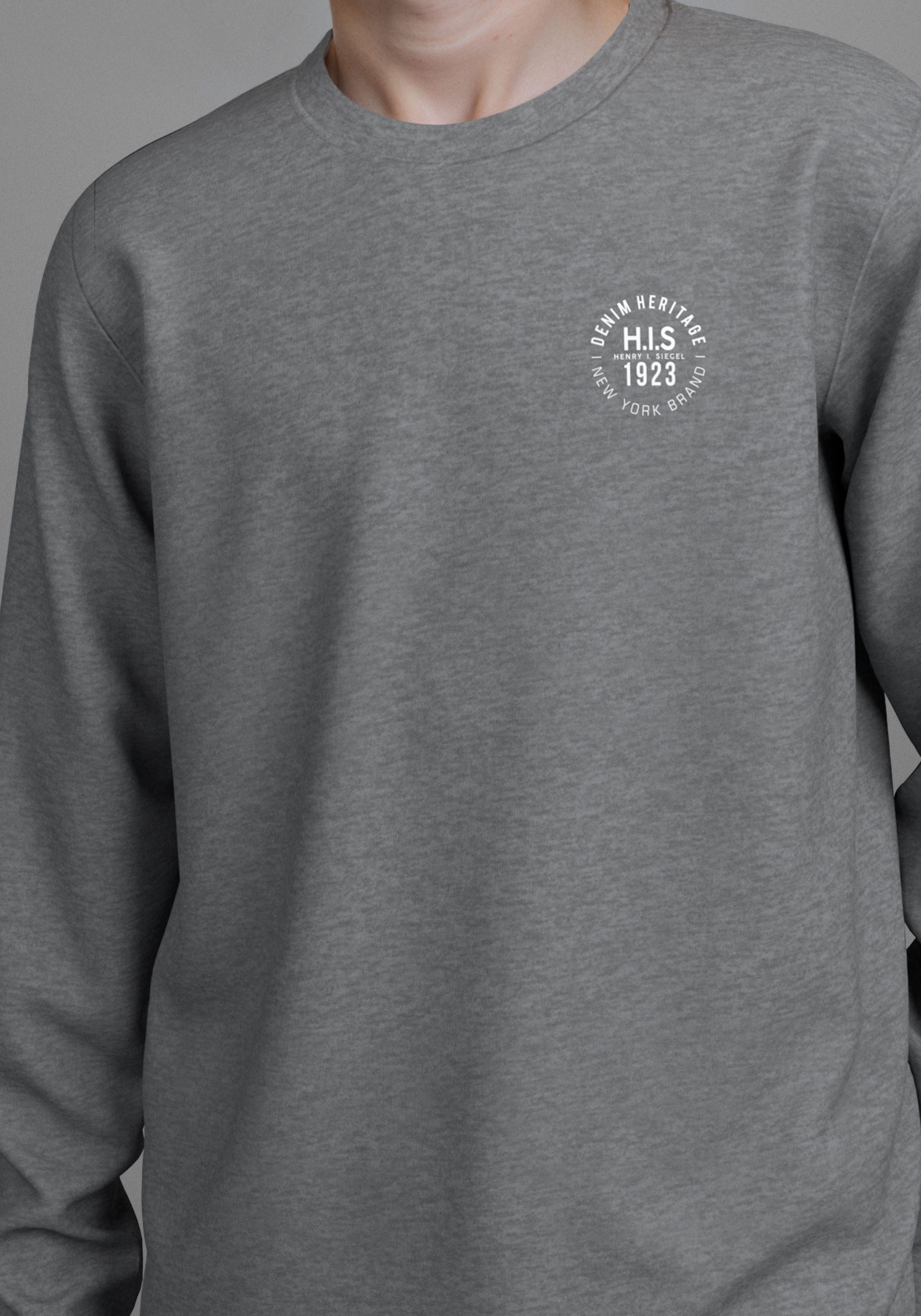 H.I.S Shirt met lange mouwen 2-pack shirts met logo-opdruk (set, 2-delig, 2)