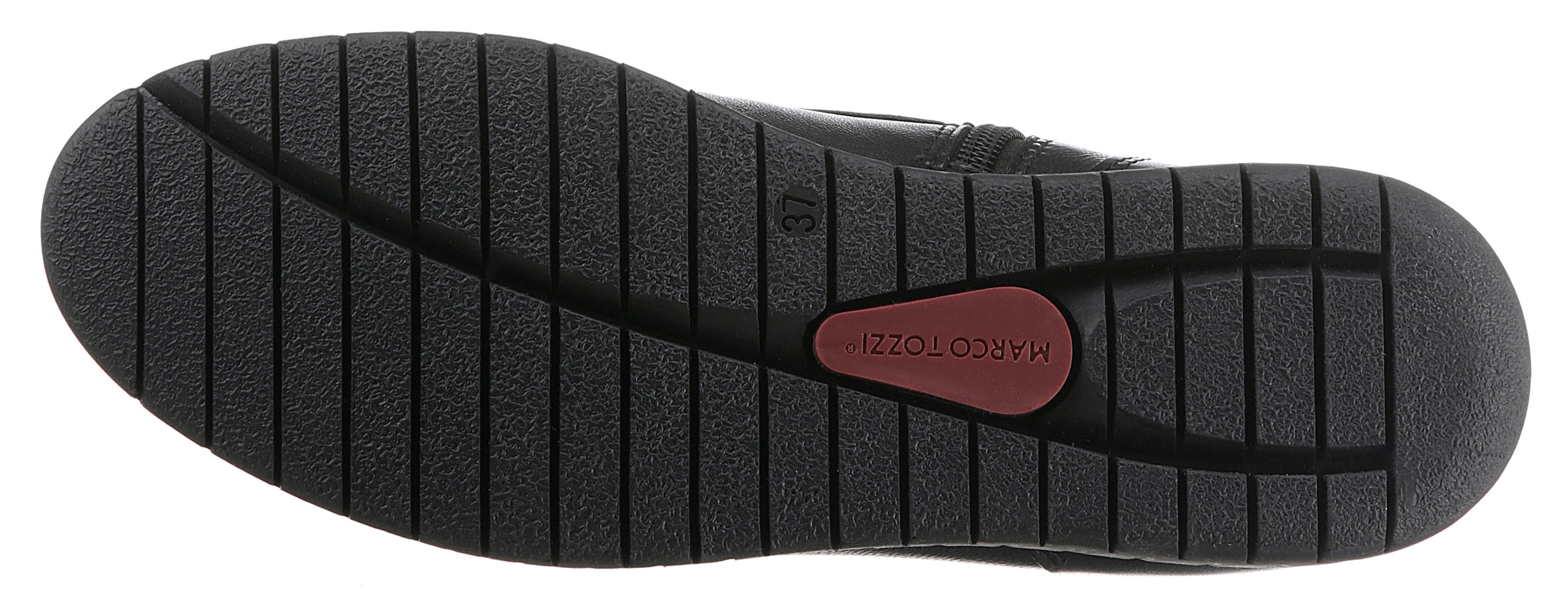 Marco Tozzi Veterschoenen CERASO , sleehak, veterschoen, enkellaars in comfortabele schoenwijdte