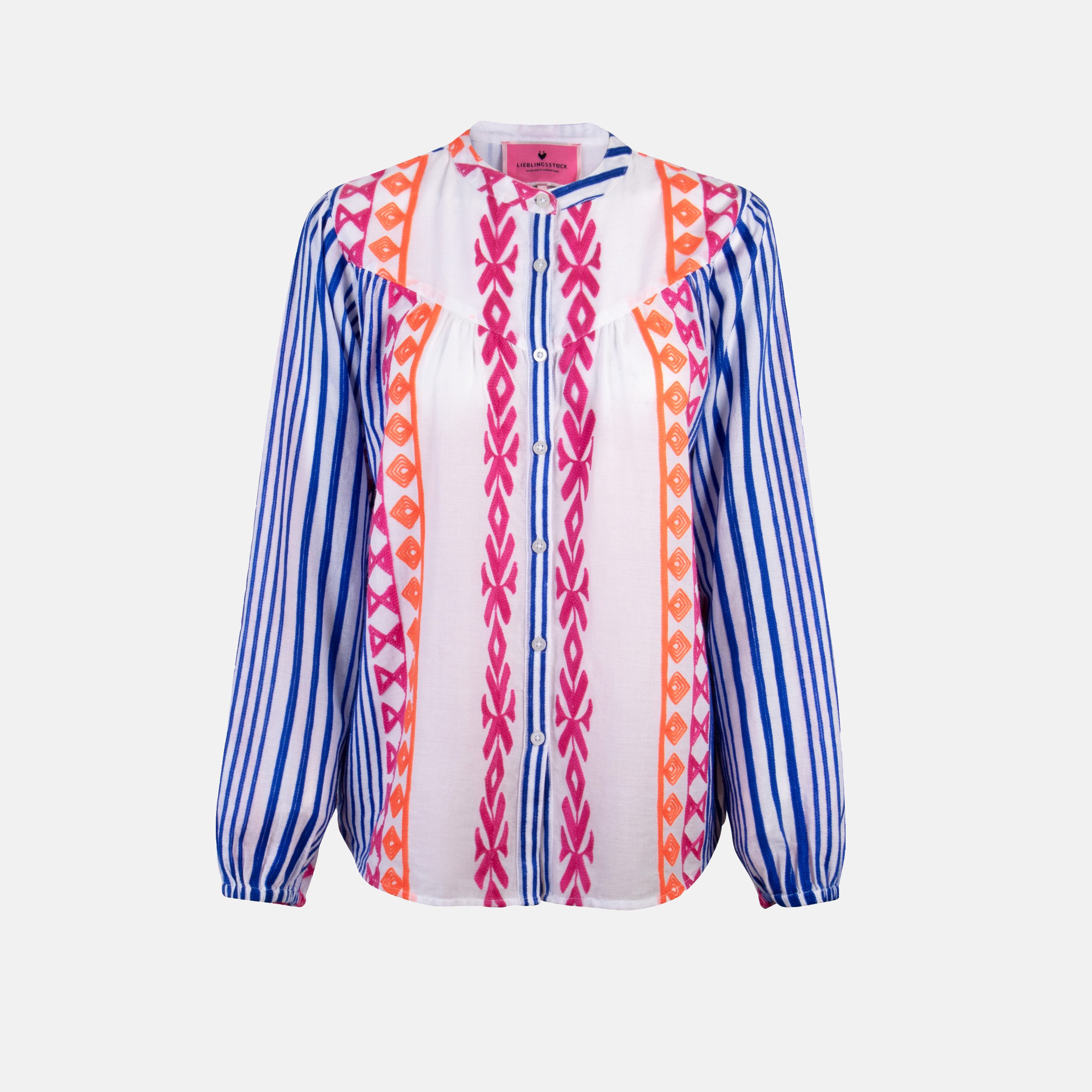 Lieblingsstück Blouse met lange mouwen met opvallende borduurwerk