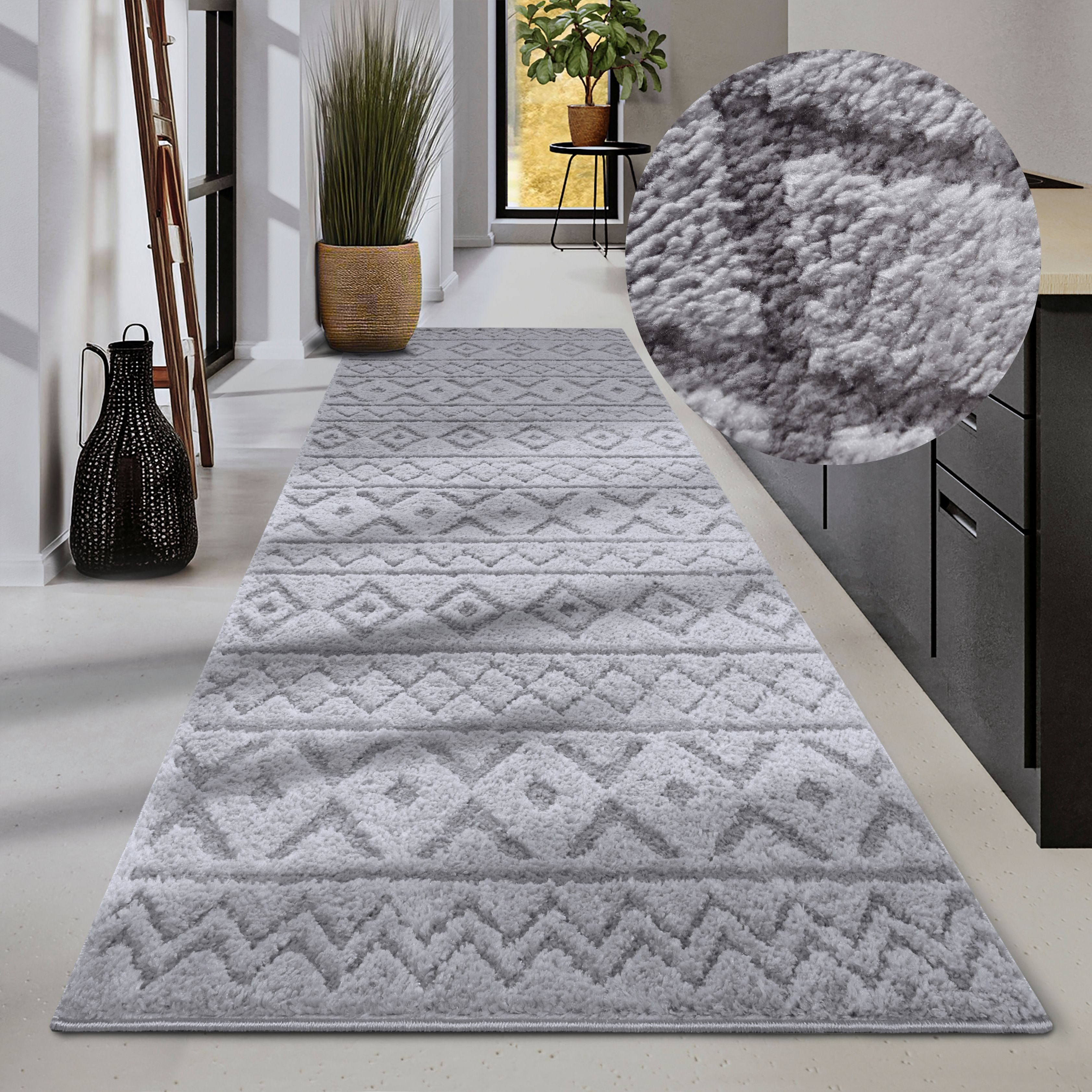 ELLE DECORATION Design-vloerkleed Itinerance Hoogpolig, shaggy, loper, zacht, langpolig, modern, hoog-laag effect moderne vloerkleden maat 80 cm x