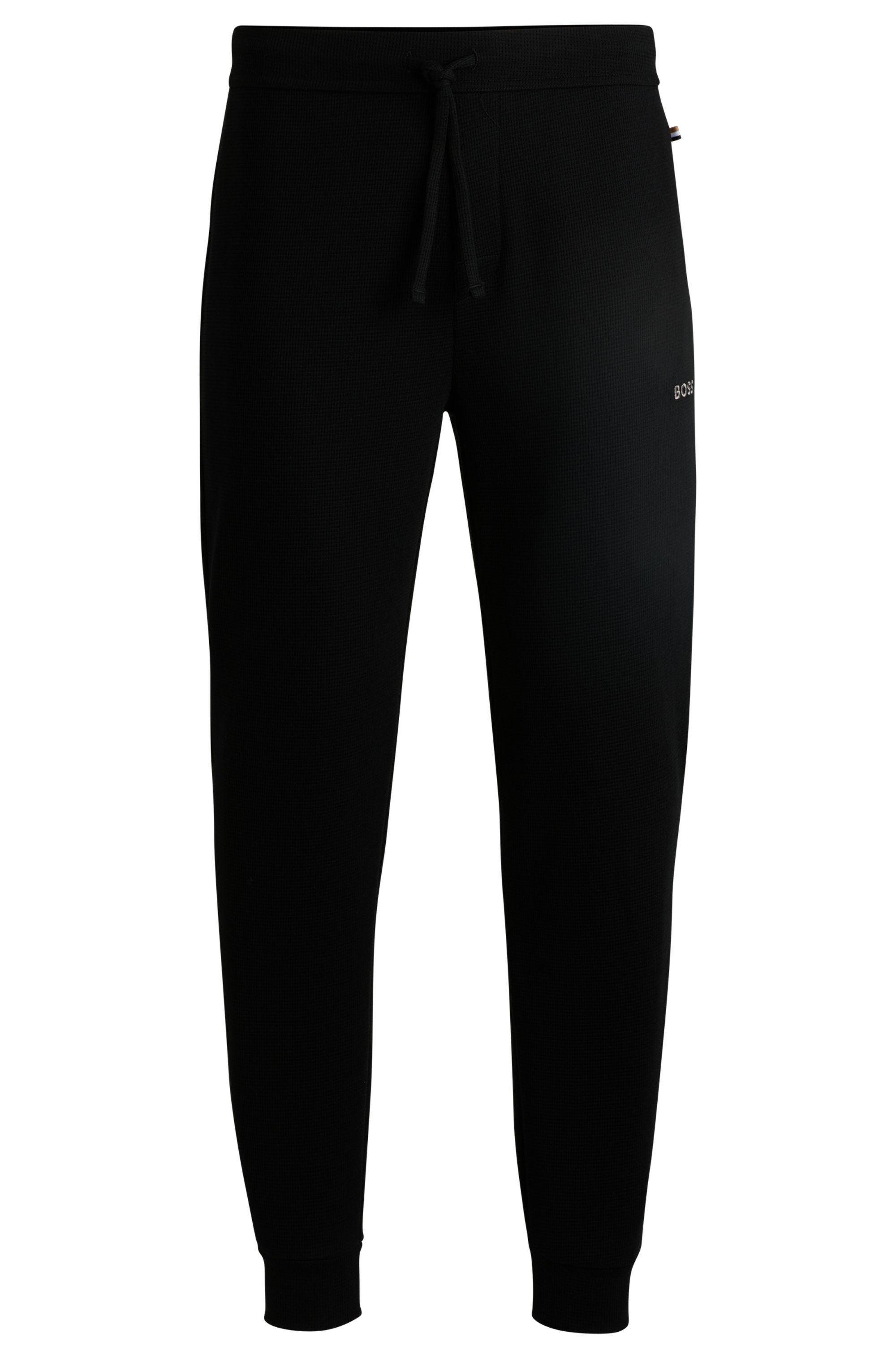 BOSS Pyjamabroek Waffle Pants Cuf