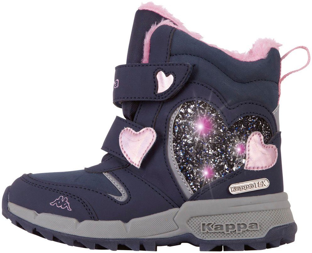 Kappa Winterlaarzen Winterlaarzen, winterschoenen, waterdicht, gevoerd, met lichteffecten kinderen maat 34 EU blauw