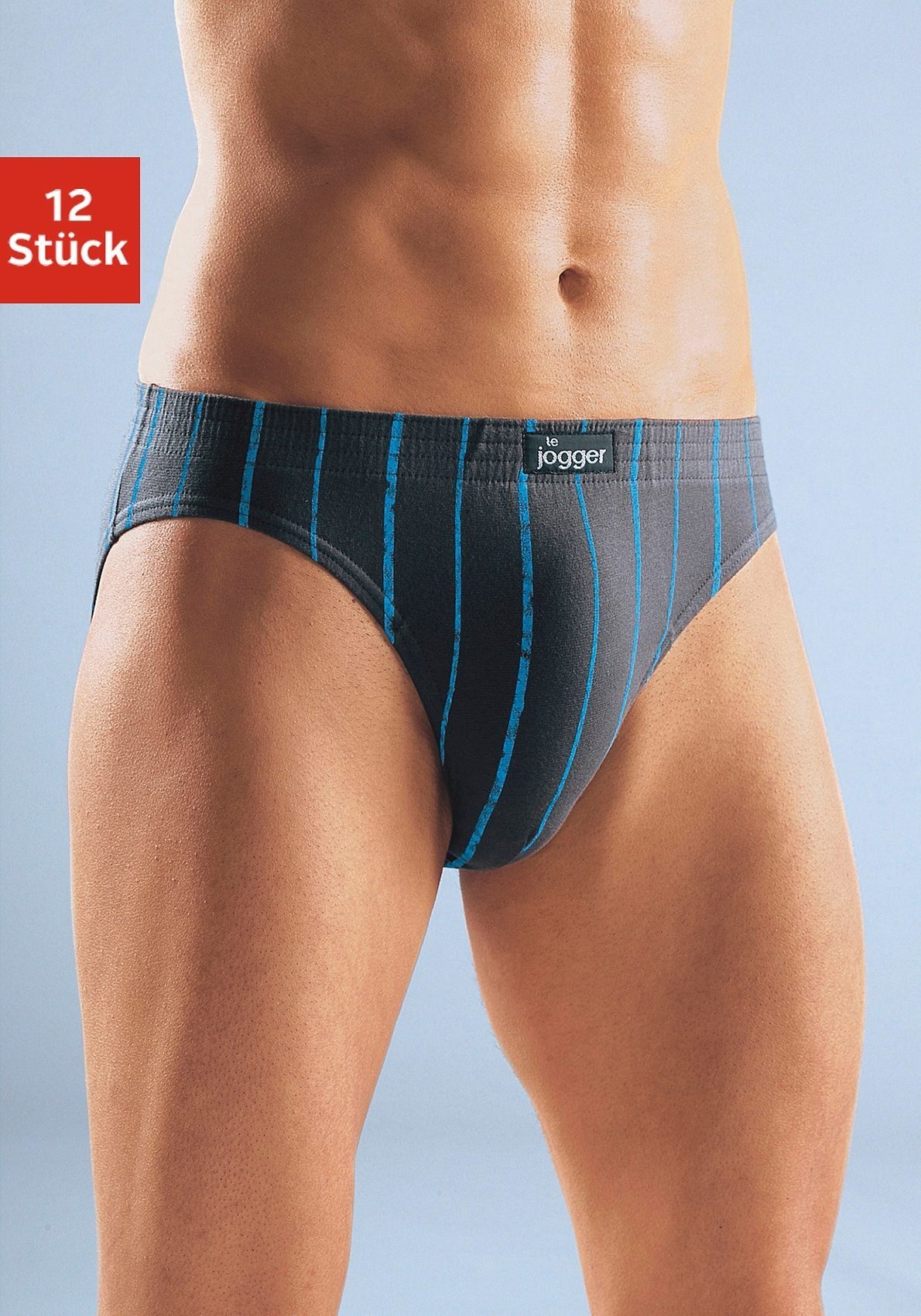 le jogger® Slip sportieve slips in voordeelset (set, 12 stuks)