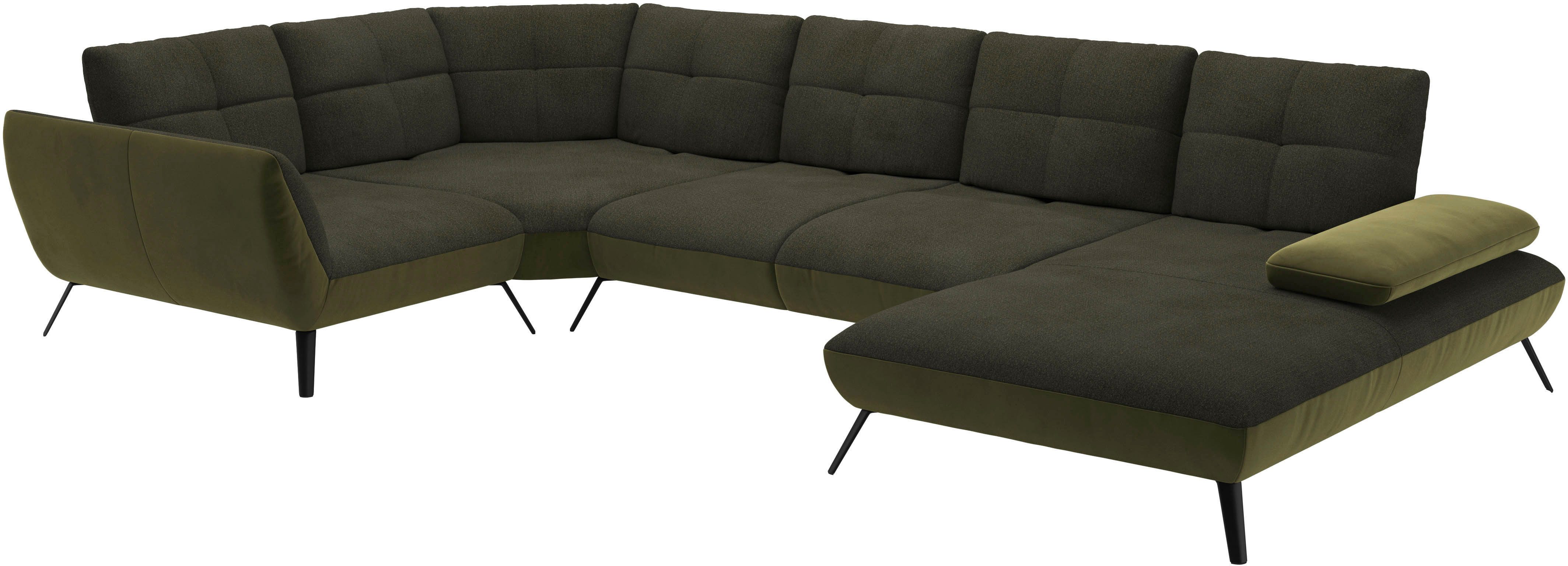 Places of Style Zithoek Mikado U-vorm incl. zitdiepteverstelling en armleuningverstelling