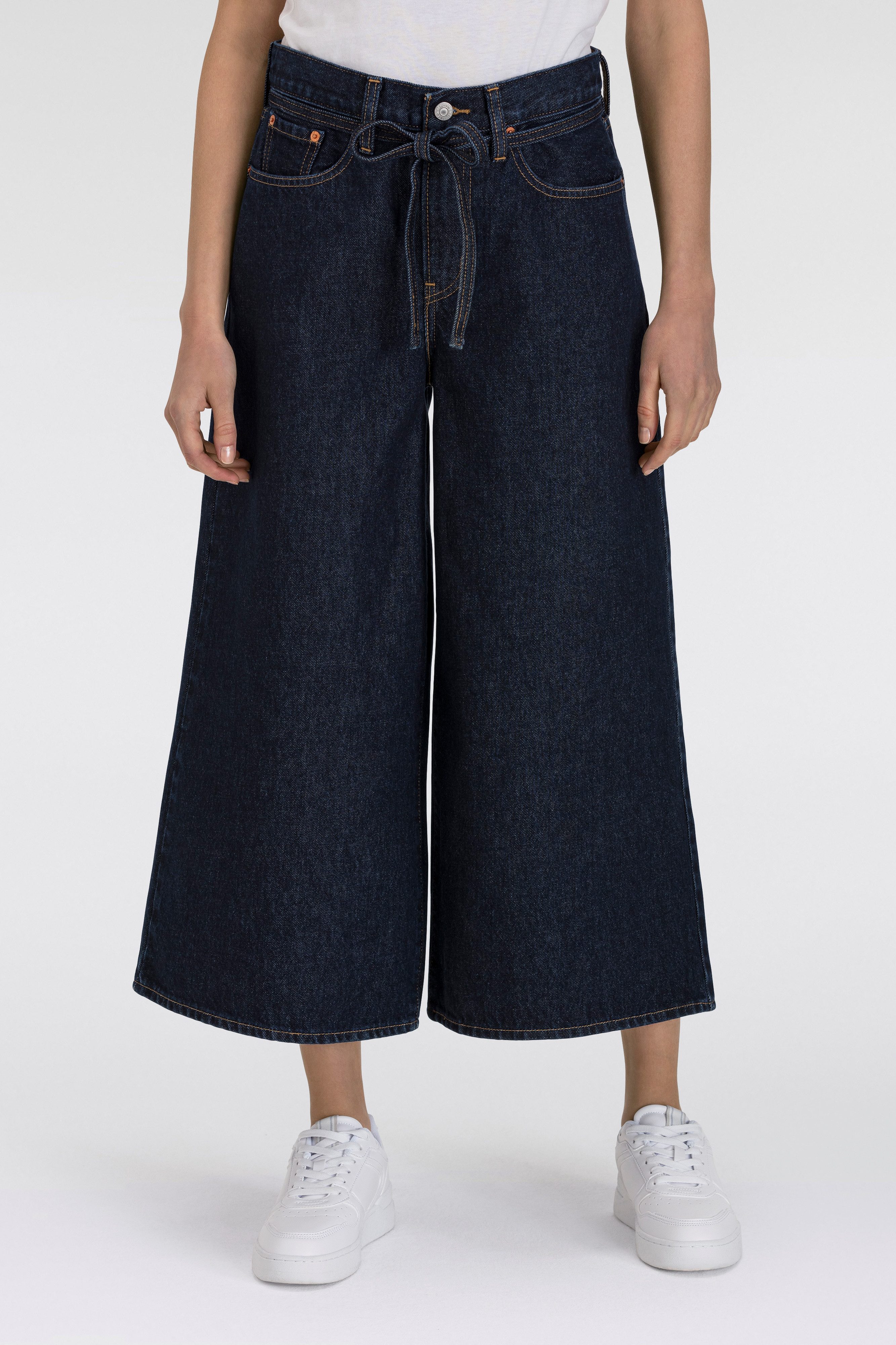 Levi's Wijde jeans XL CULOTTE in five-pocketsstijl dames wide leg jeans maat 28 zwart
