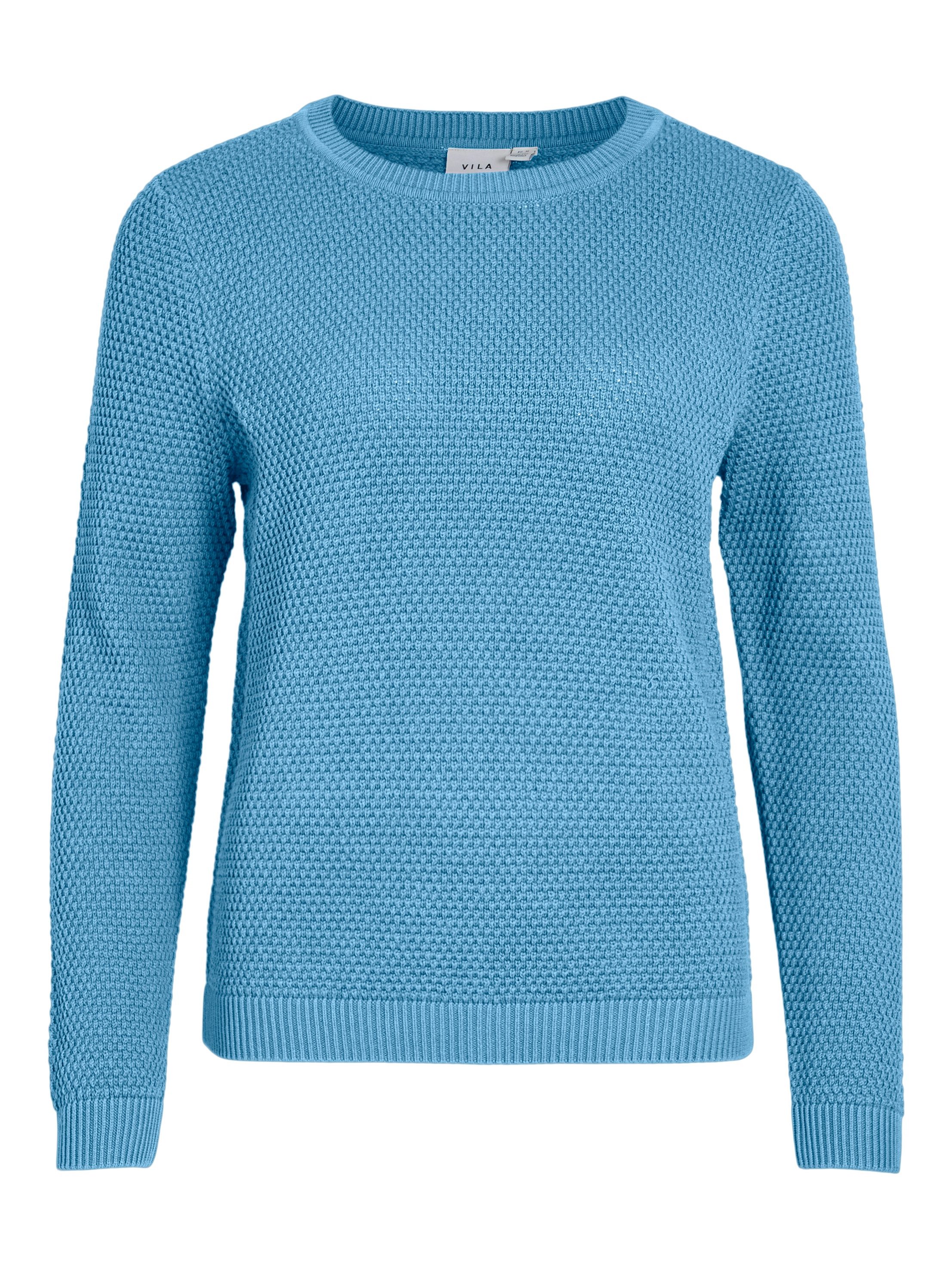 Vila Trui met ronde hals VIDALO O-NECK L/S KNIT TOP- NOOS