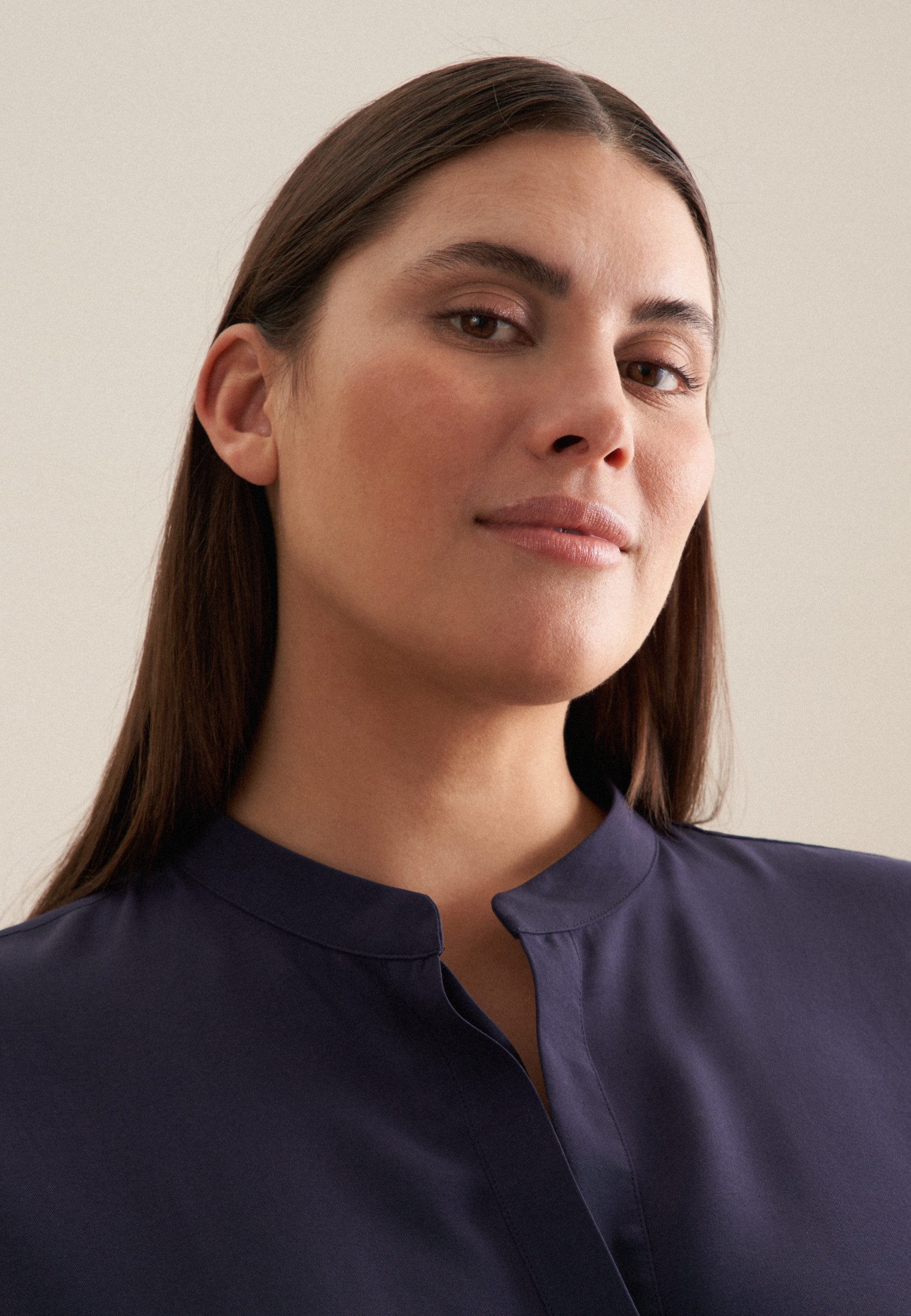 seidensticker Klassieke blouse Zwarte roos