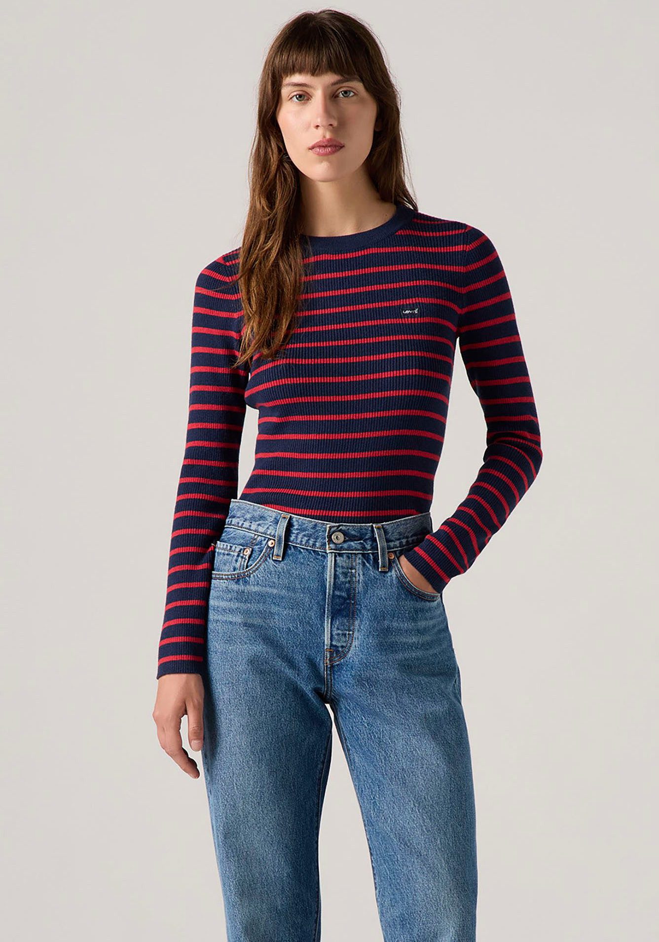 Levi's® Gebreide trui RIB SWEATER met batwing-logo